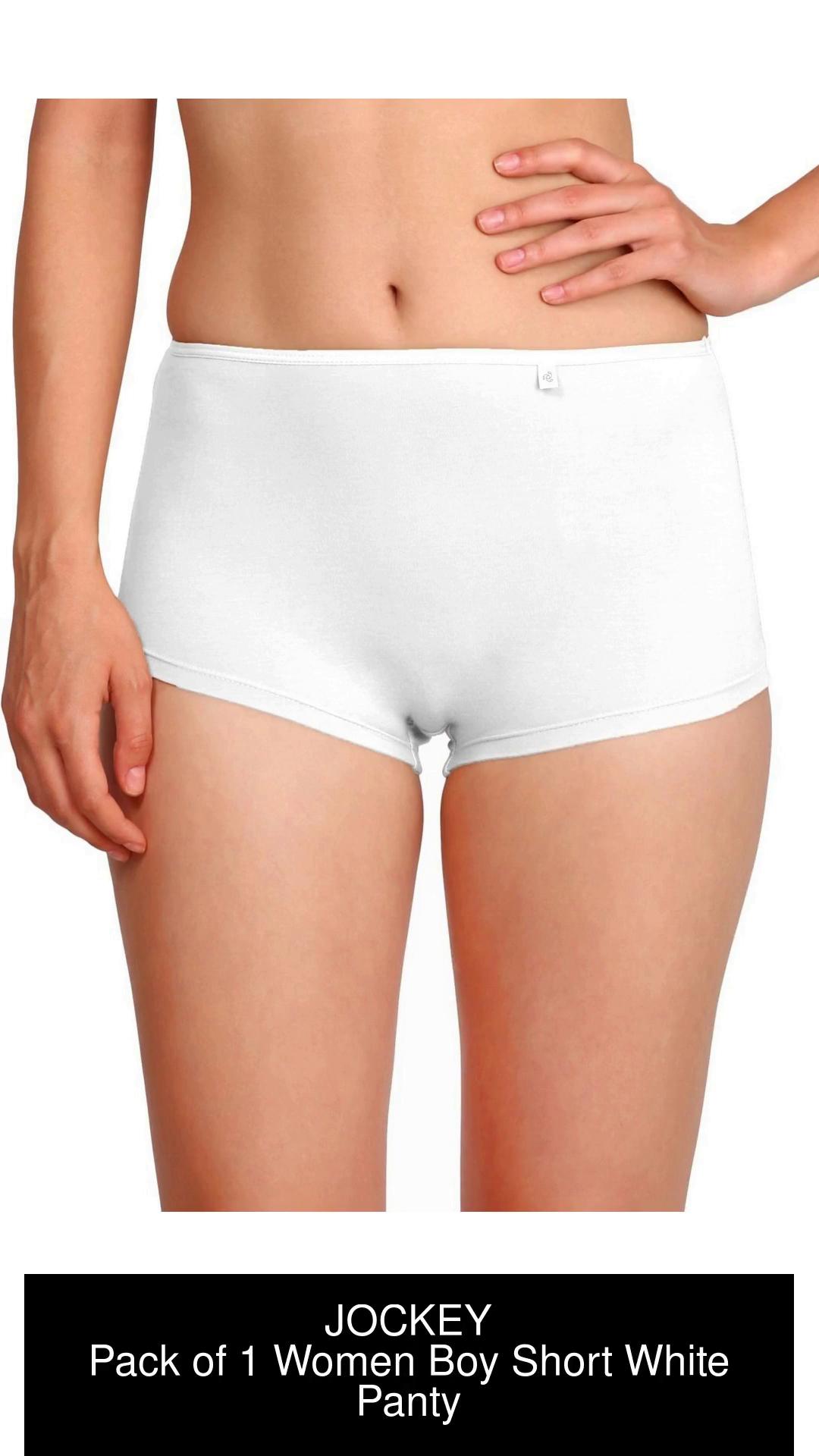 JOCKEY Women Boy Short White Panty - Buy WHITE JOCKEY Women Boy