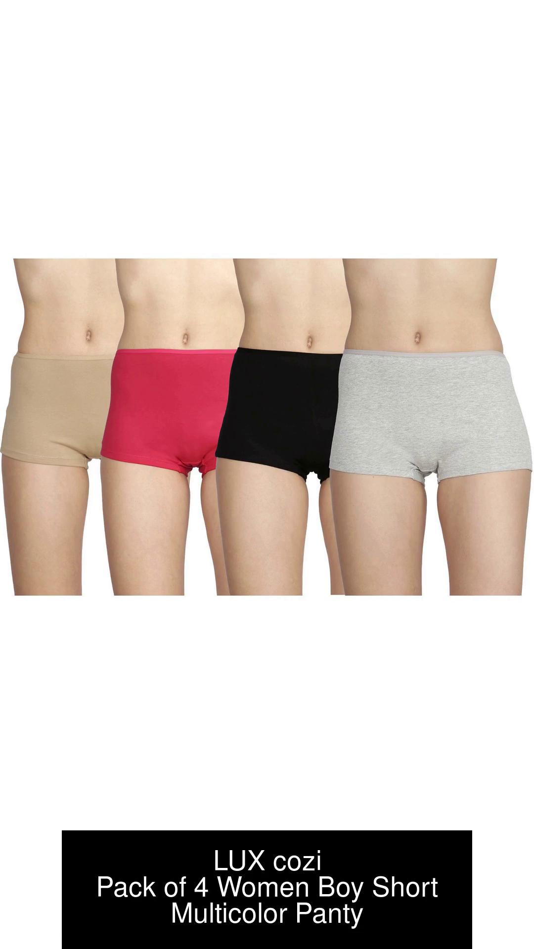 LUX cozi Women Boy Short Multicolor Panty - Buy LUX cozi Women Boy Short  Multicolor Panty Online at Best Prices in India