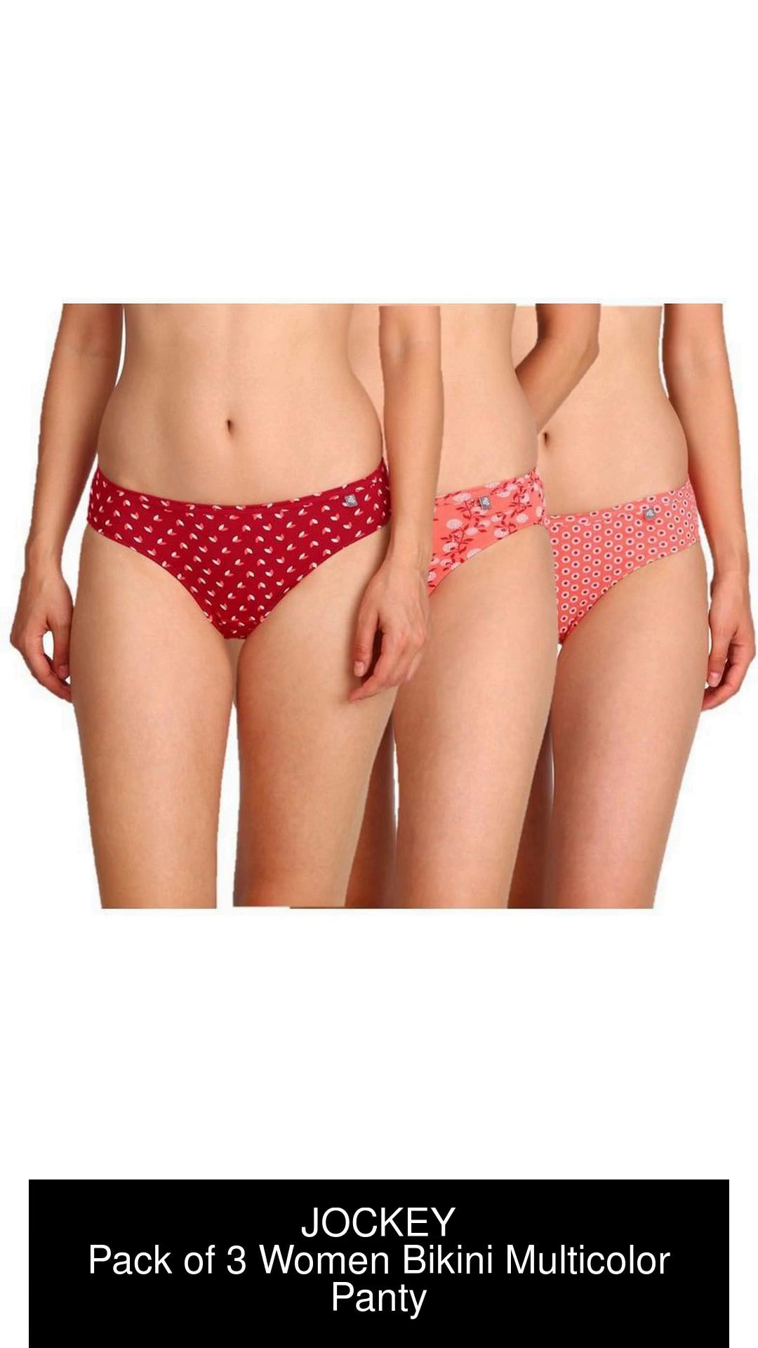 Jockey Assorted Print Bikini Pack Of 3 #1410, Bikini Underwear For Women,  Hot Bikini Panty, Sexy Bikini Panty, High Waisted Bikinis, बिकनी पैंटी -  Zedds, New Delhi
