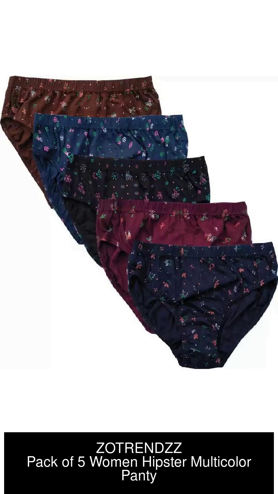 ZOTRENDZZ Women Hipster Multicolor Panty - Buy ZOTRENDZZ Women Hipster  Multicolor Panty Online at Best Prices in India