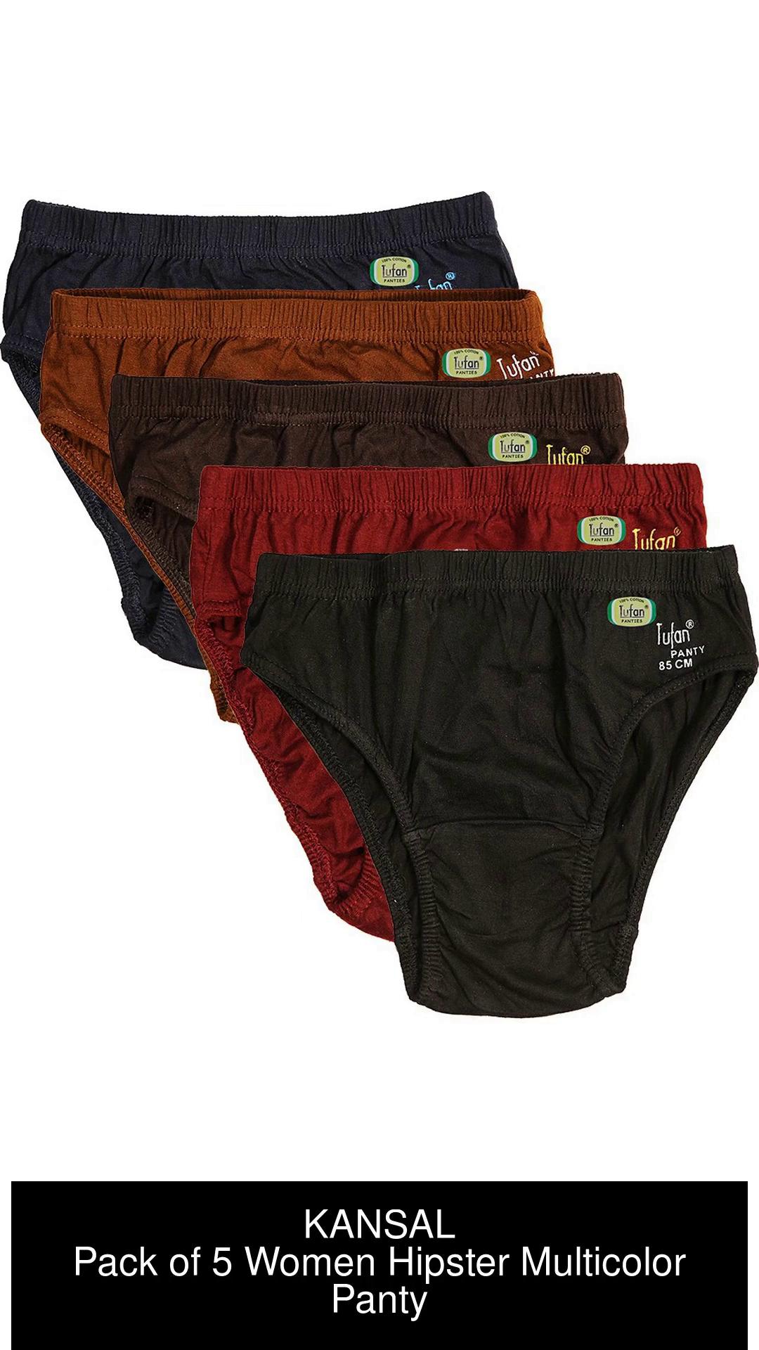 Buy Rupa Women Hipster Multicolor Panty (Pack of 5) 85 cm at