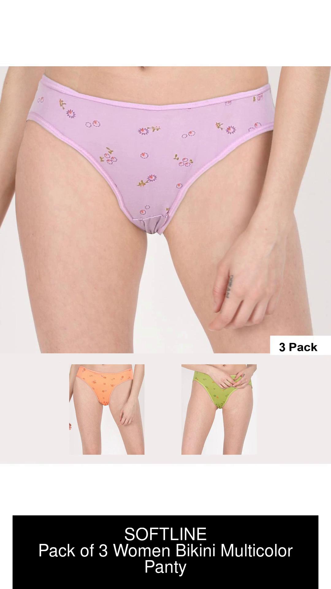 SOFTLINE Women Bikini Multicolor Panty - Buy SOFTLINE Women Bikini