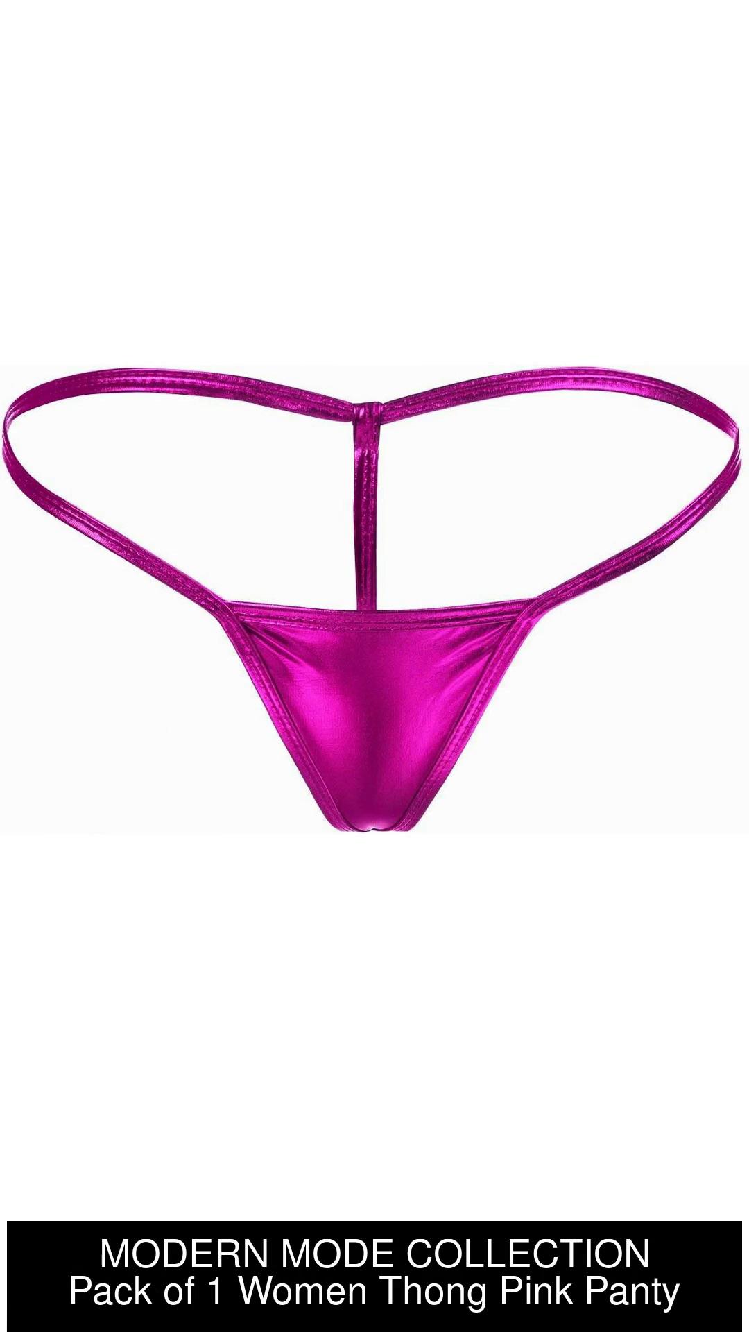 MODERN MODE COLLECTION Women Thong Pink Panty - Buy MODERN MODE COLLECTION  Women Thong Pink Panty Online at Best Prices in India