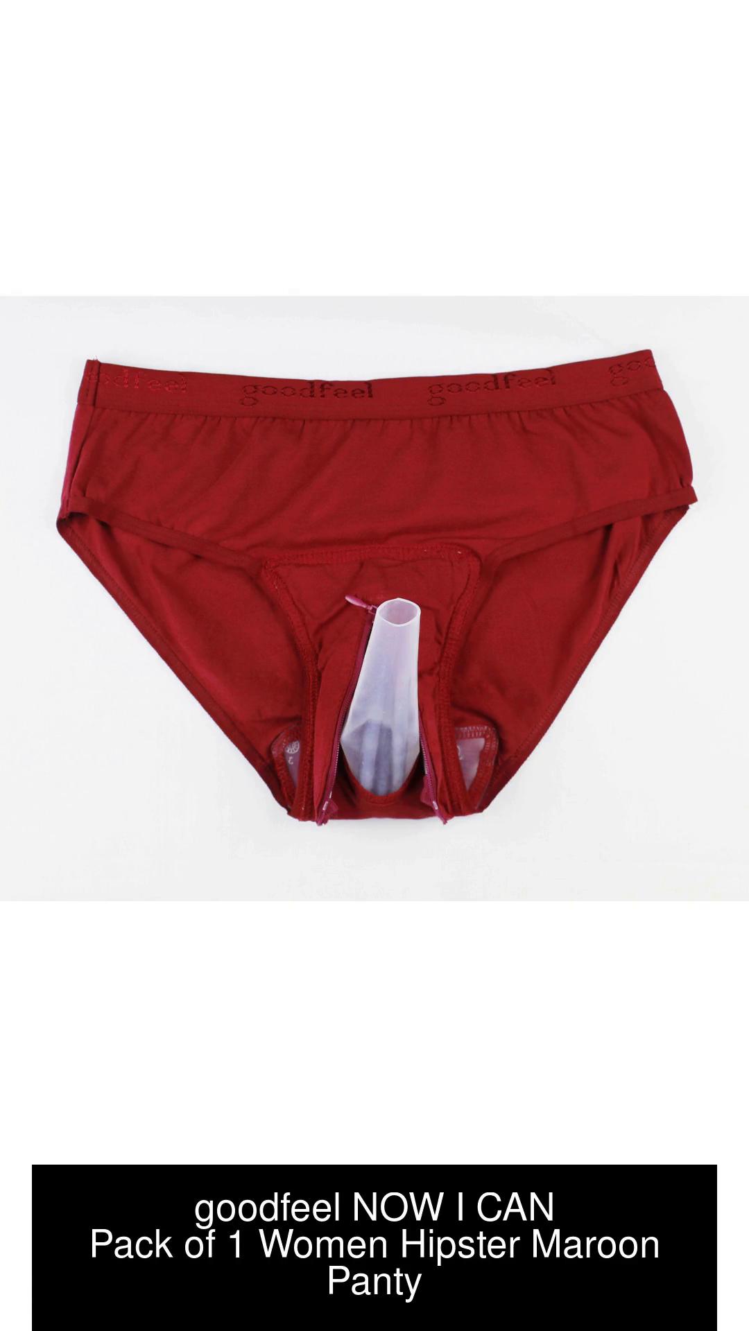 goodfeel NOW I CAN , Reusable Standing URINATION Women Hipster Maroon Panty  - Buy goodfeel NOW I CAN , Reusable Standing URINATION Women Hipster Maroon  Panty Online at Best Prices in India
