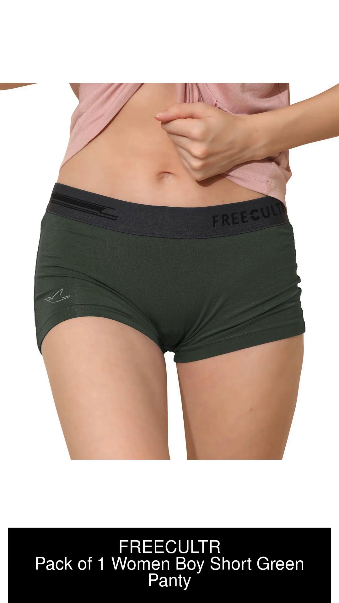 FREECULTR Antibacterial Micro Modal Boy Shorts for Women, Long Panty, Boxer for Girls Women Boy Short Green Panty - Buy FREECULTR Antibacterial  Micro Modal Boy Shorts for Women