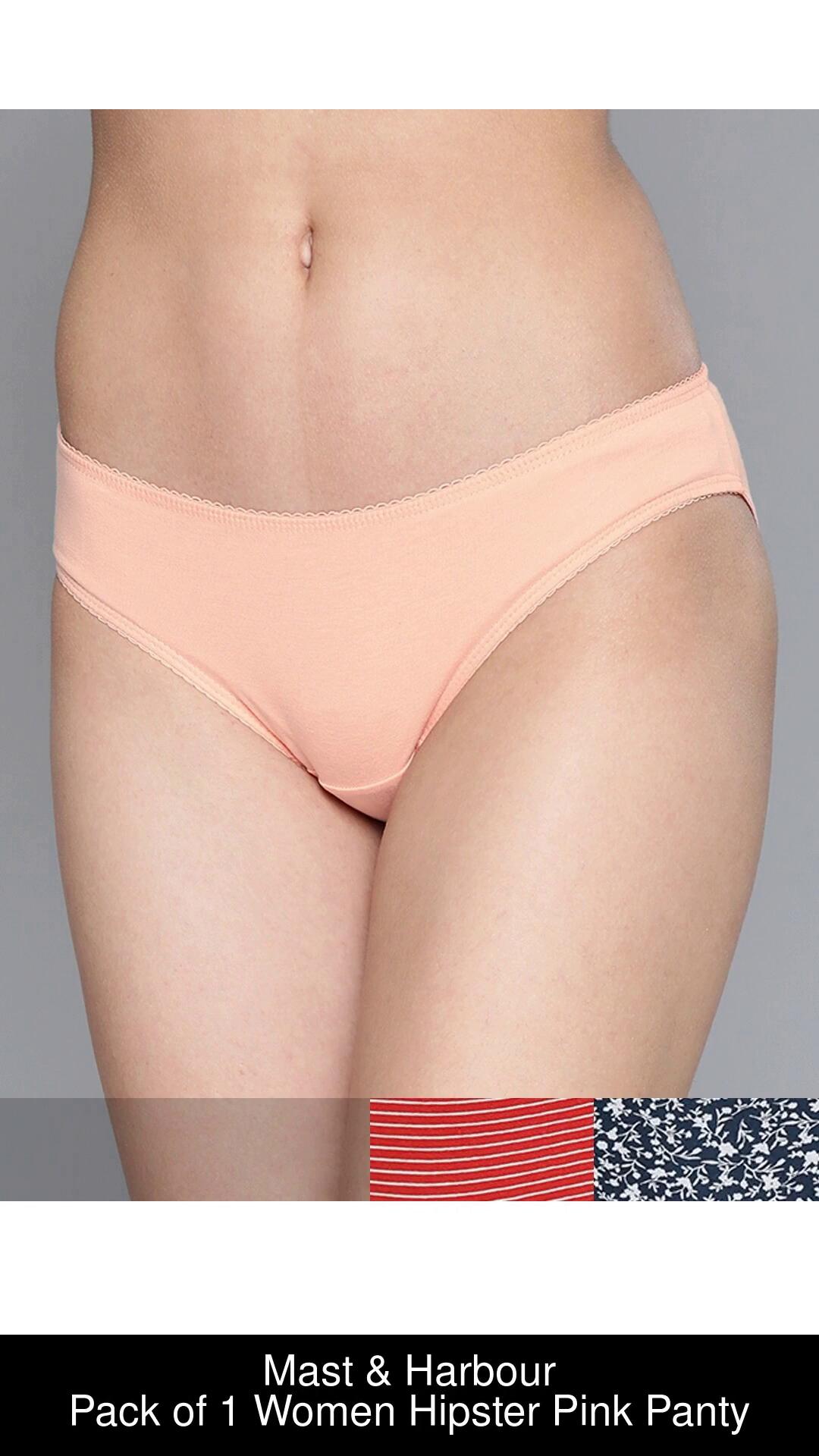 Mast & Harbour Women Hipster Pink Panty - Buy Mast & Harbour Women Hipster  Pink Panty Online at Best Prices in India