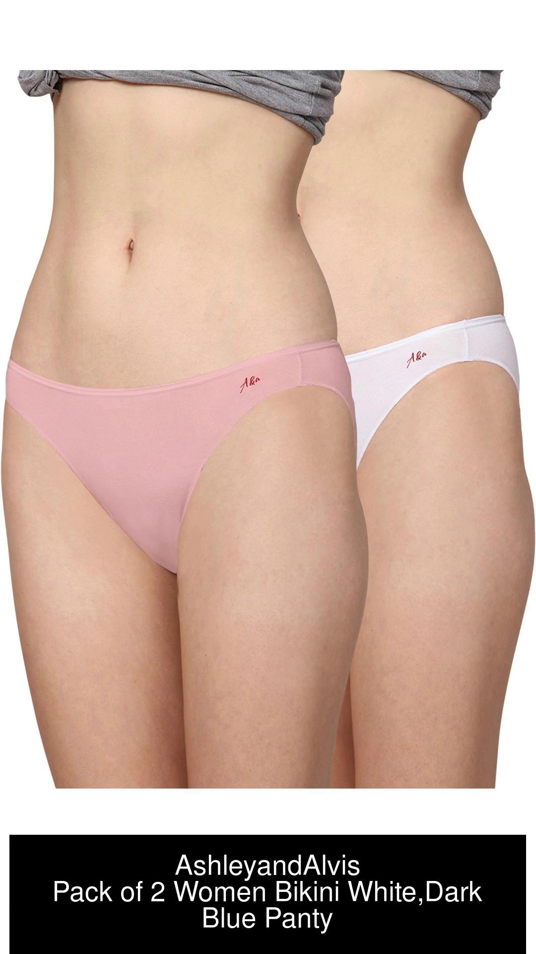 AshleyandAlvis Micro Modal, Anti Bacterial, Skinny Soft, Premium Bikini  Women Bikini White, Pink Panty - Buy AshleyandAlvis Micro Modal, Anti  Bacterial, Skinny Soft, Premium Bikini Women Bikini White, Pink Panty Online  at