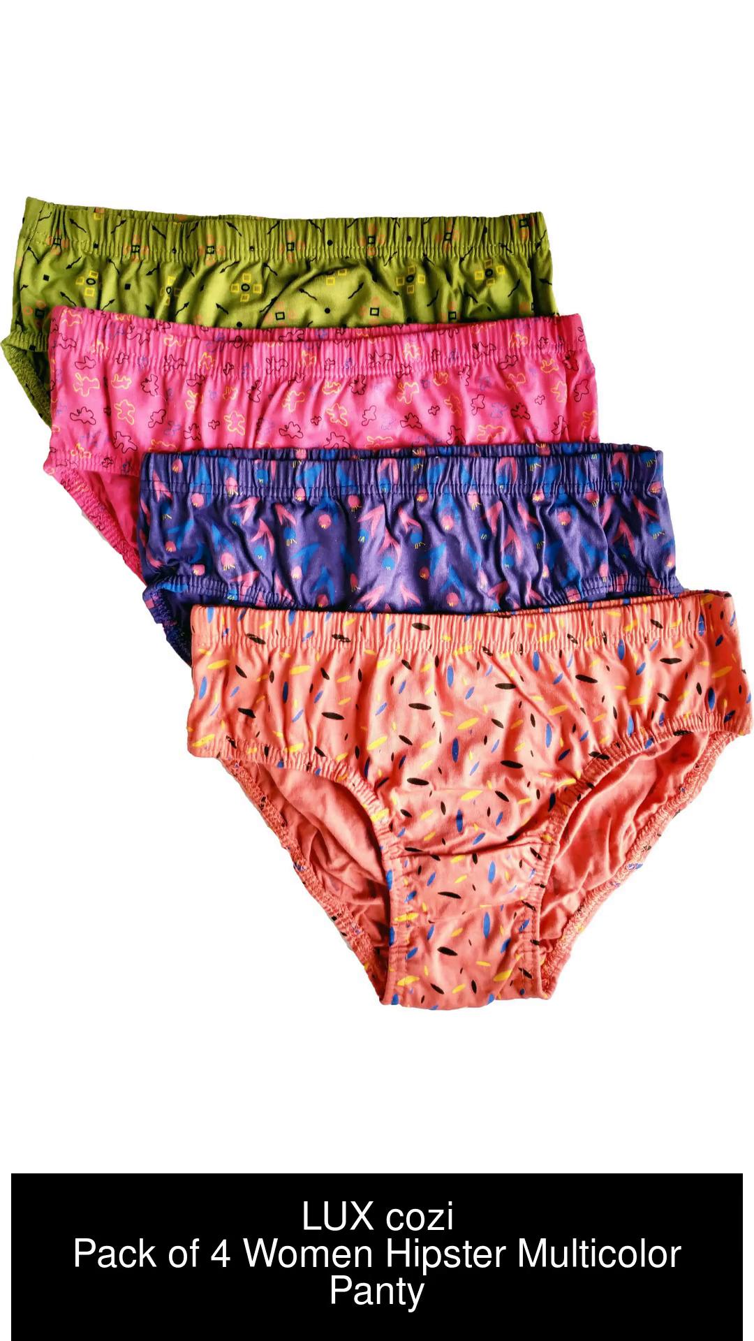Women Hipster Multicolor Satin Panty (Pack of 4)