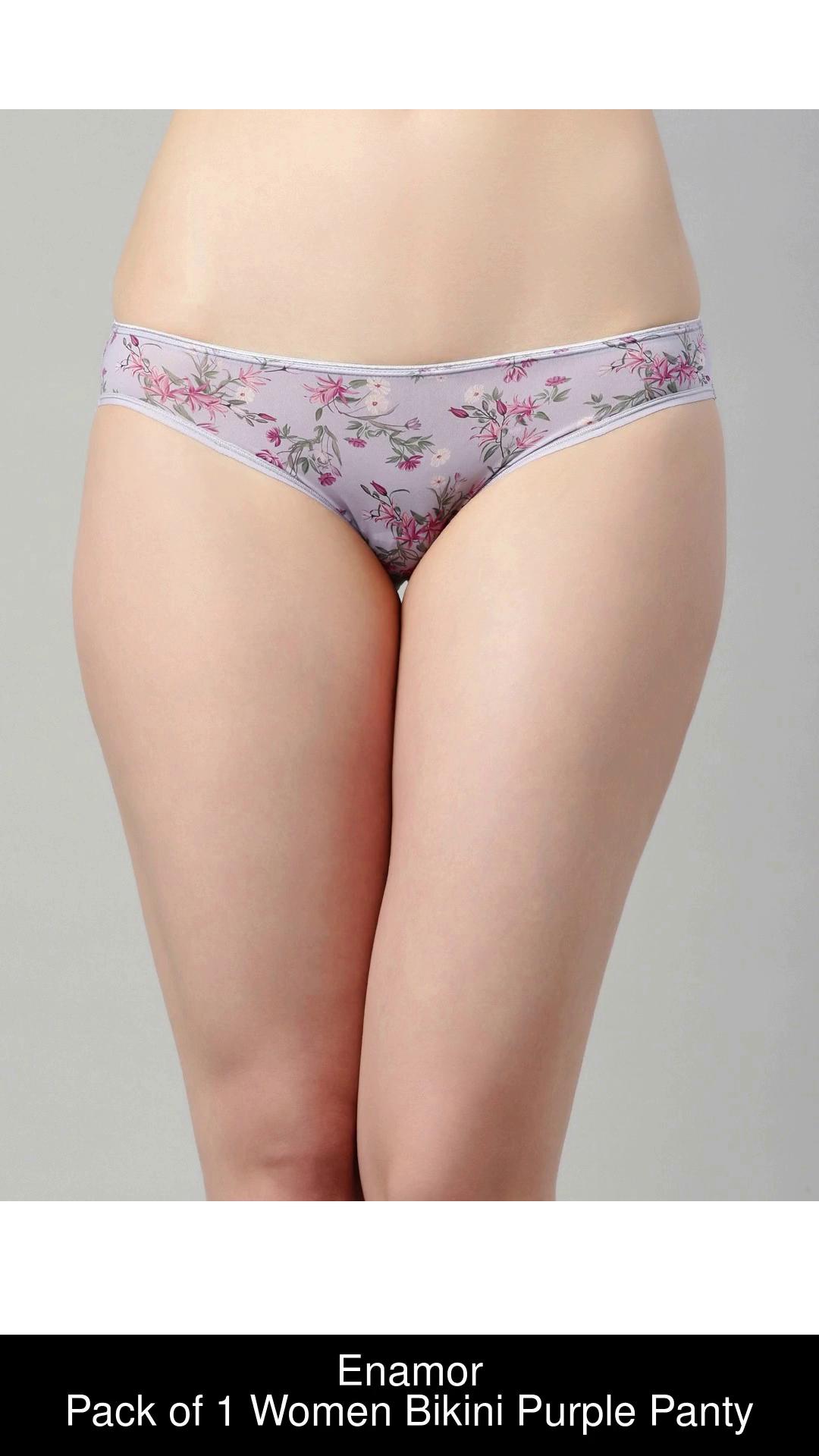 Buy Enamor Lilac Printed Bikini Panty for Women's Online @ Tata CLiQ