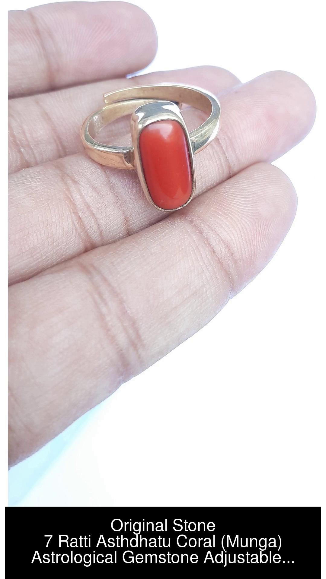 Red stone hot sale ring astrology