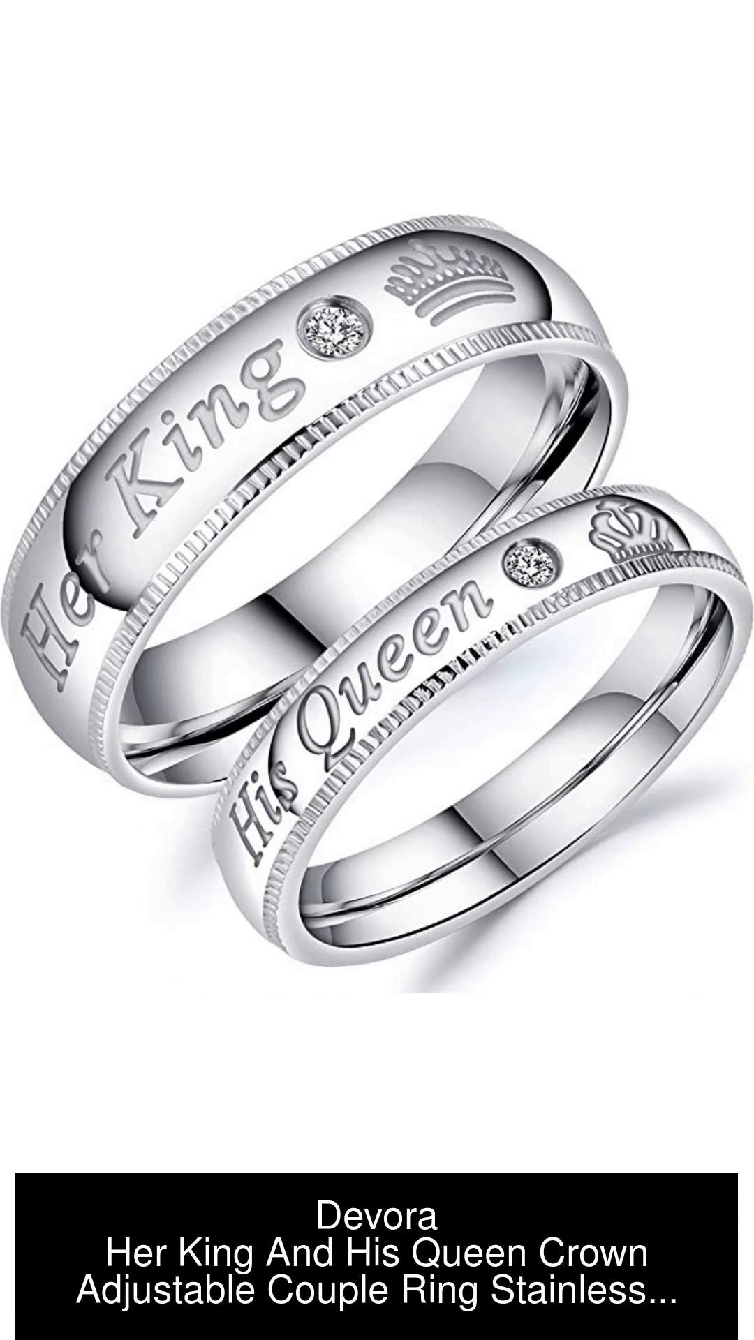 Custom Inner Ring Lettering D20 Couple Ring