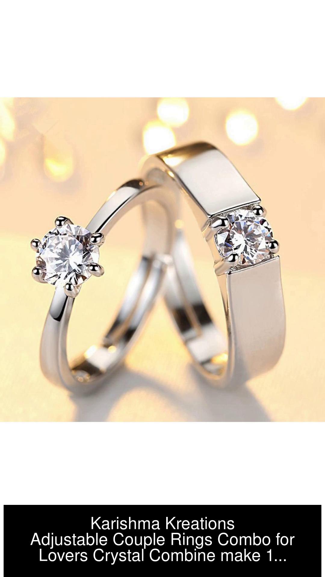 Adjustable sale couple rings