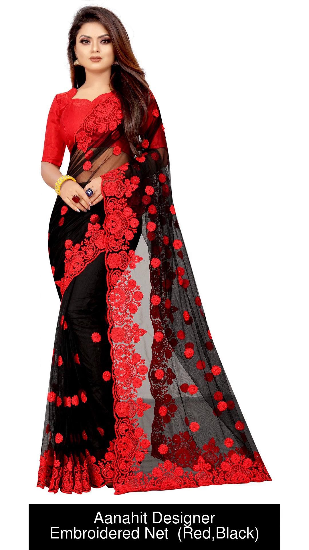 Aanahit Designer Embroidered Bollywood Net Saree