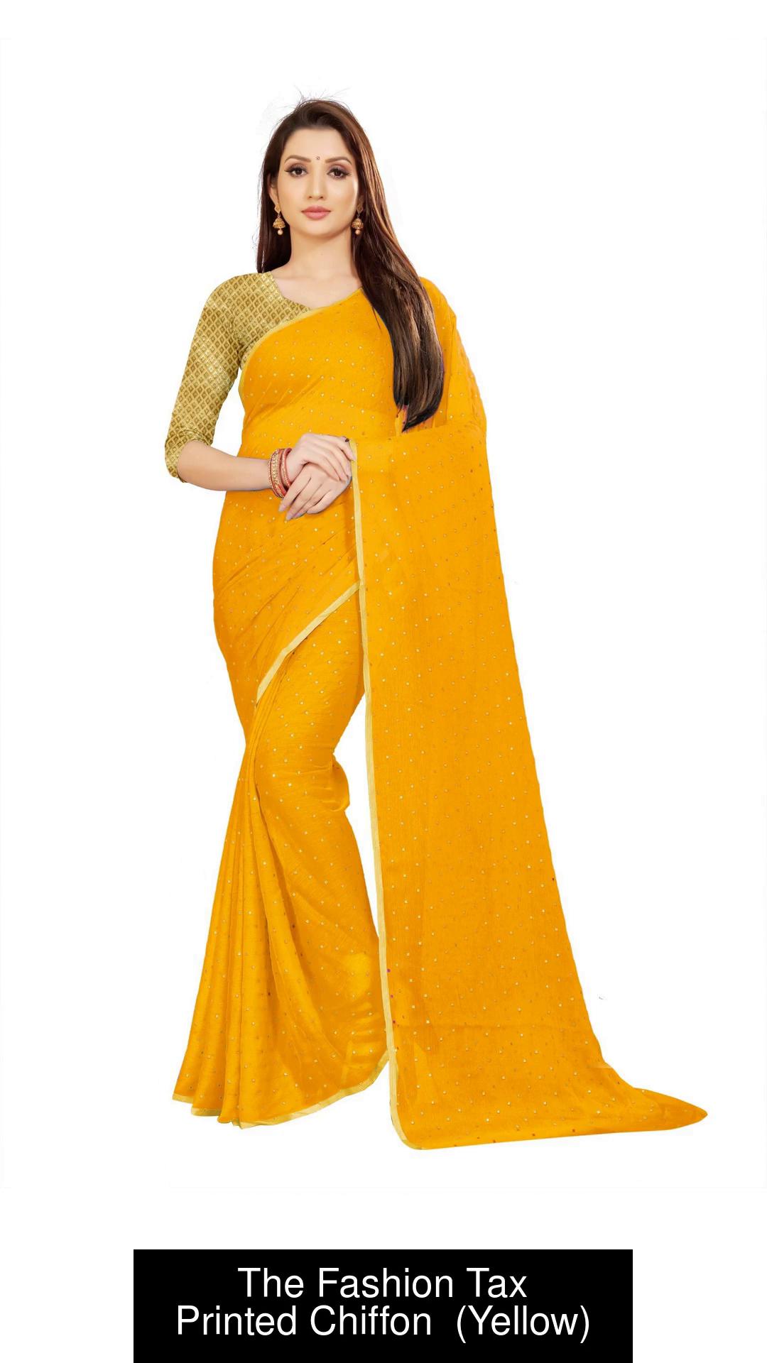 Chiffon saree outlet in flipkart