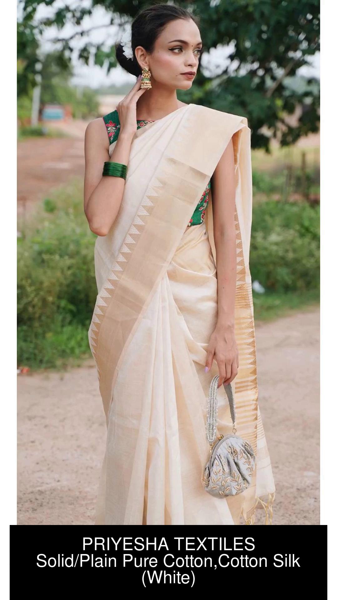 Buy Chhaya Mehrotra White Organza Saree With Blouse Online | Aza Fashions