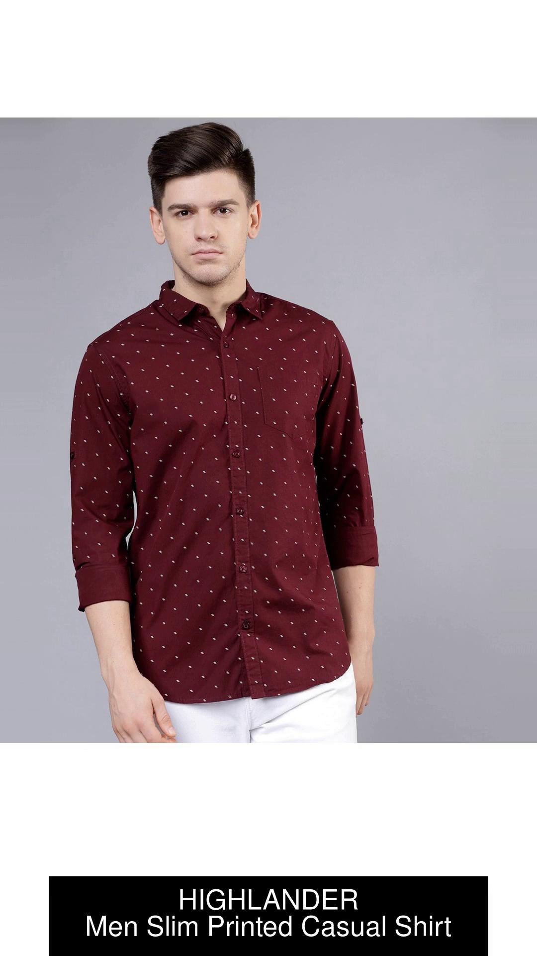 Highlander maroon clearance shirt