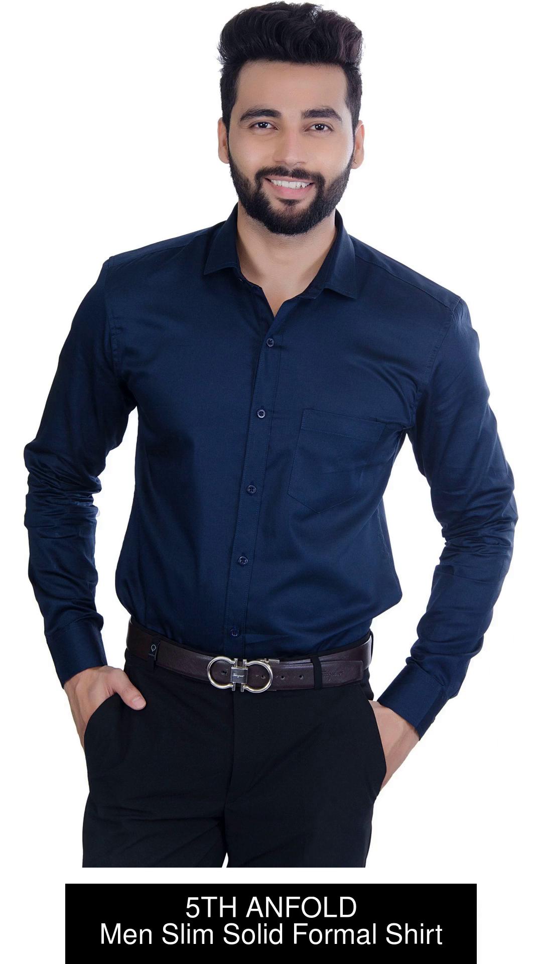 Does a blue dress shirt match black pants? - Quora