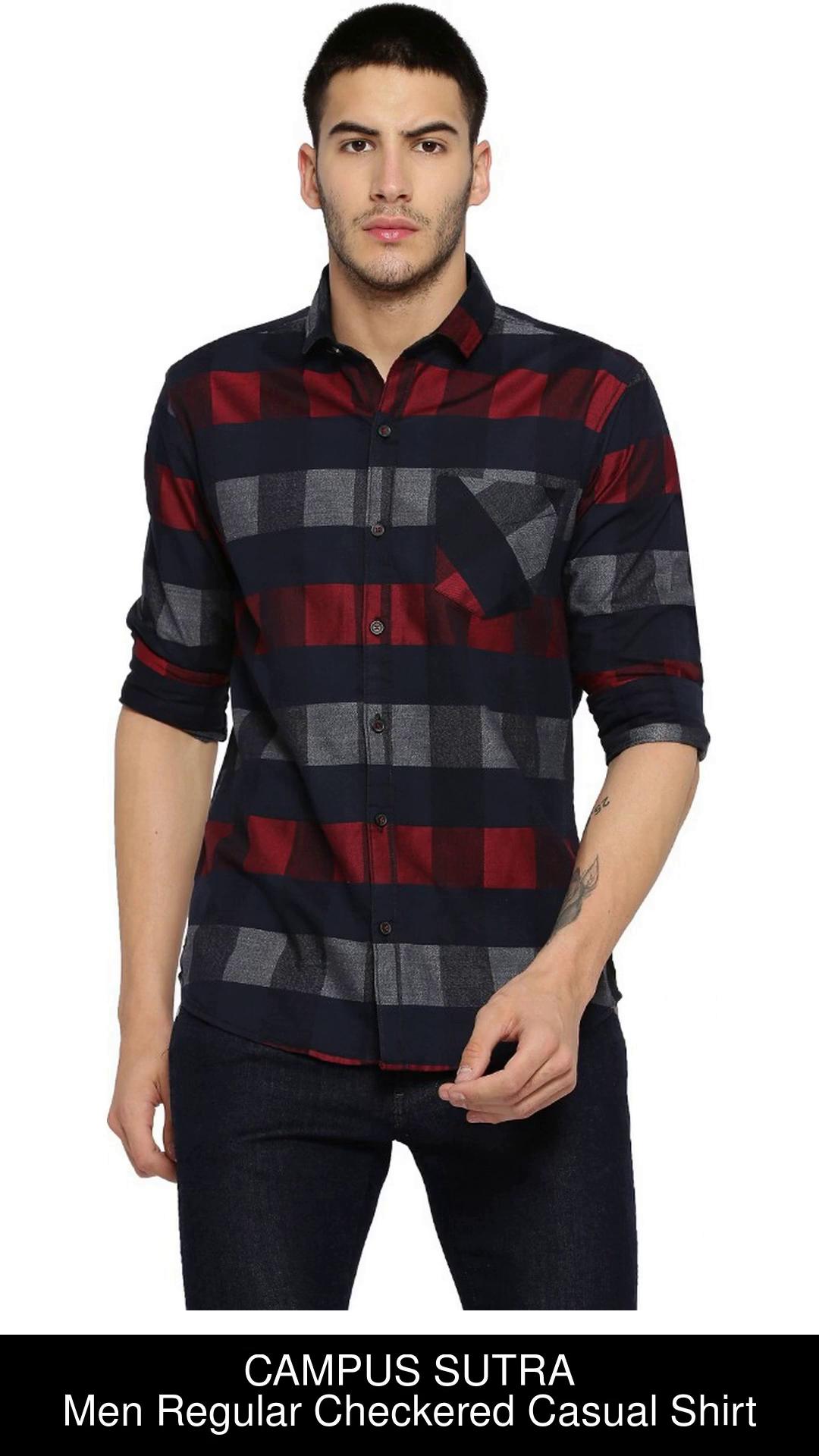 Buy Red Shirts for Men by Campus Sutra Online