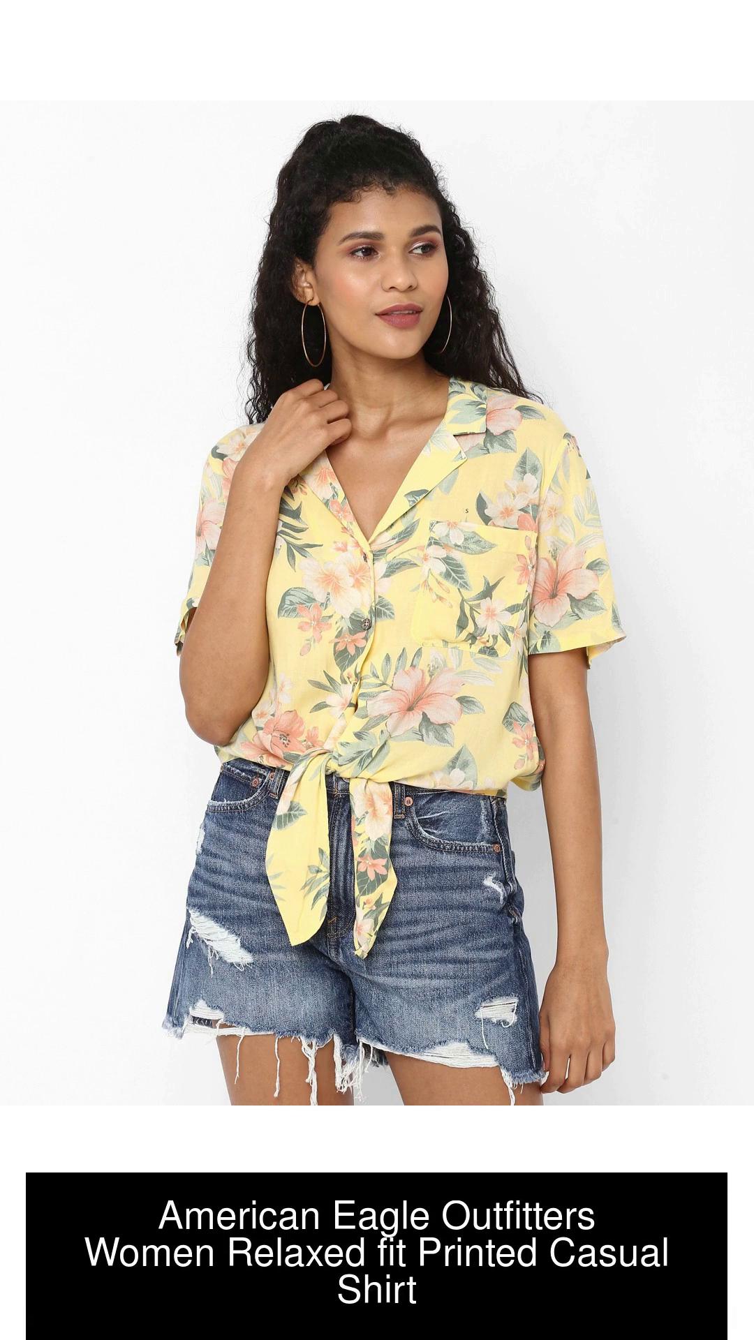 american eagle yellow shirt