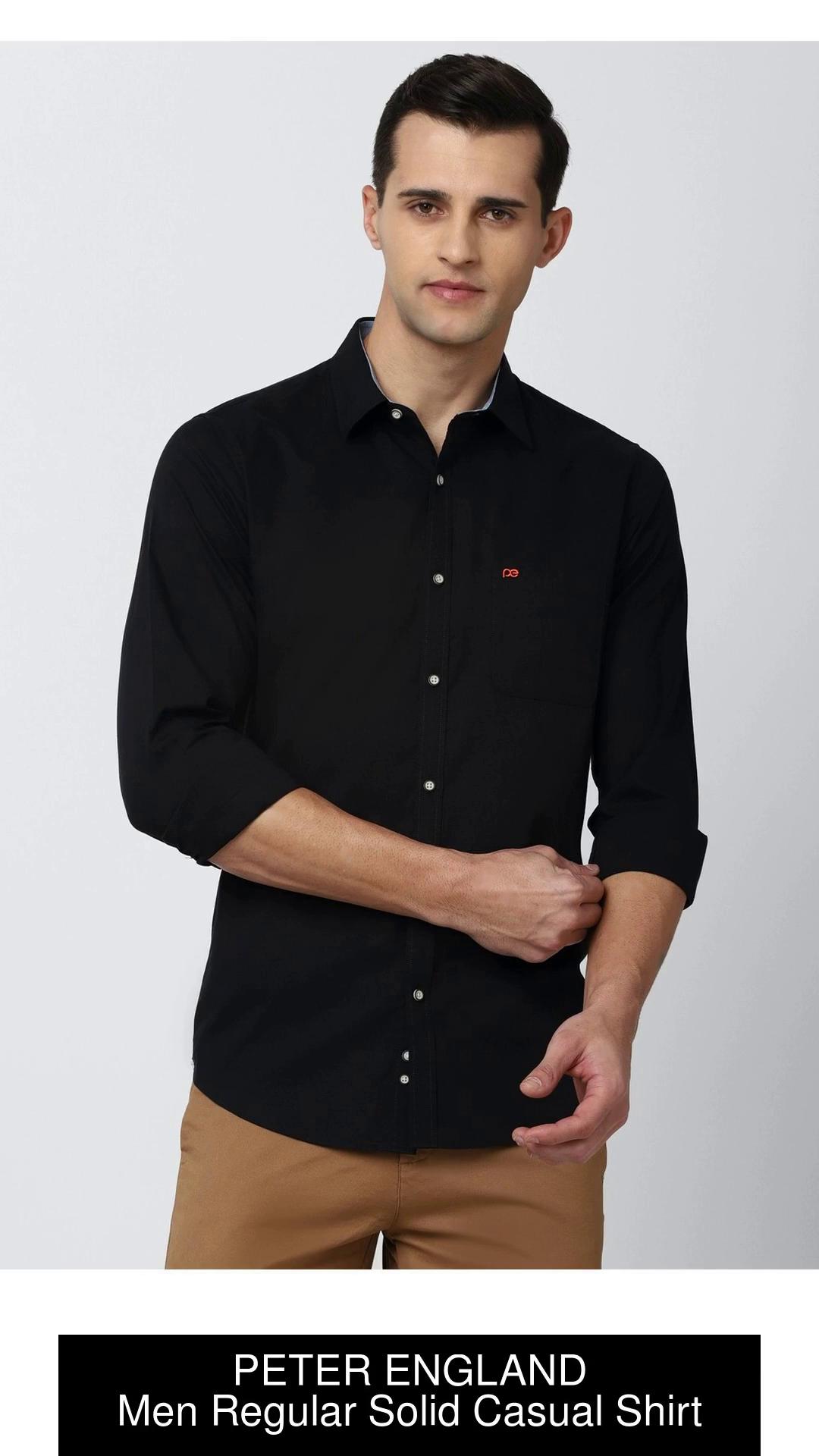 Peter england sale black shirt