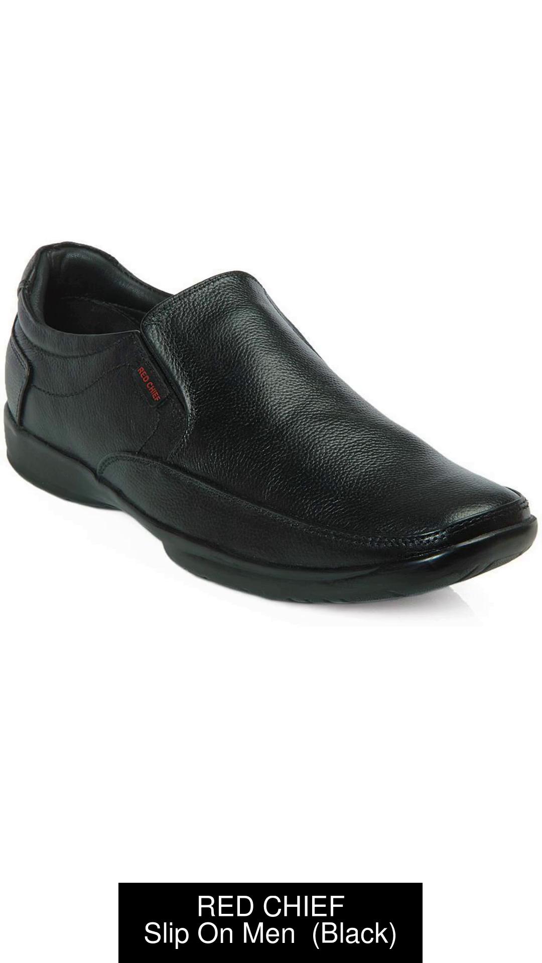 RED CHIEF 10019 MEN'S CASUAL FORMAL SHOE BLACK