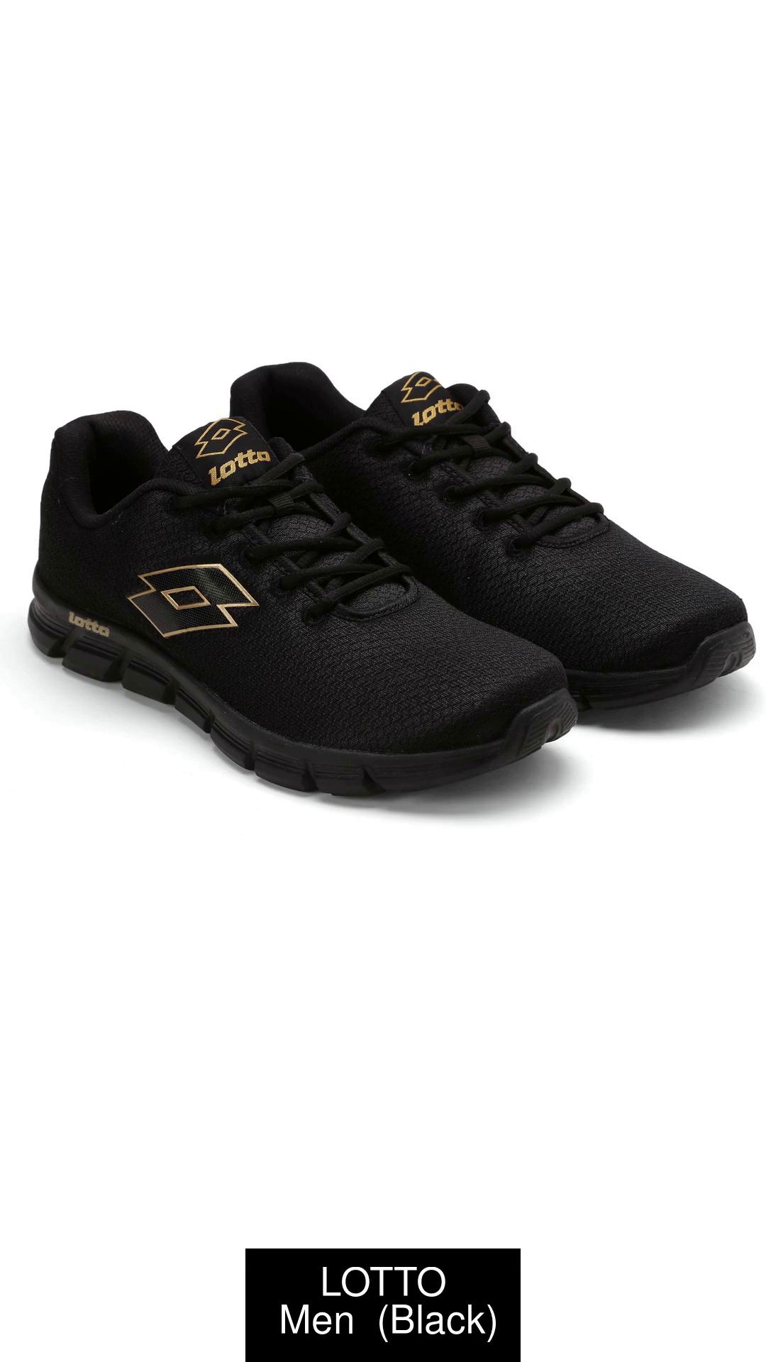 Lotto black store running shoes