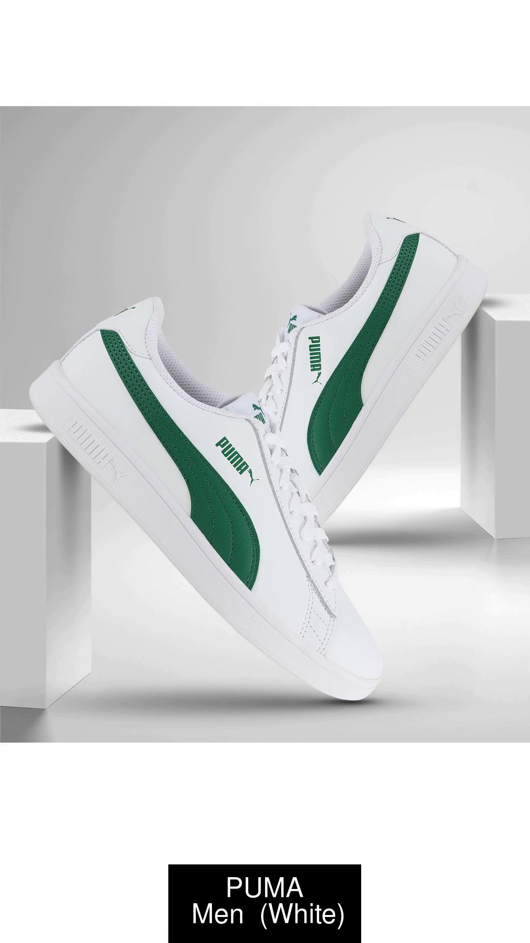 Puma smash v2 sale white green