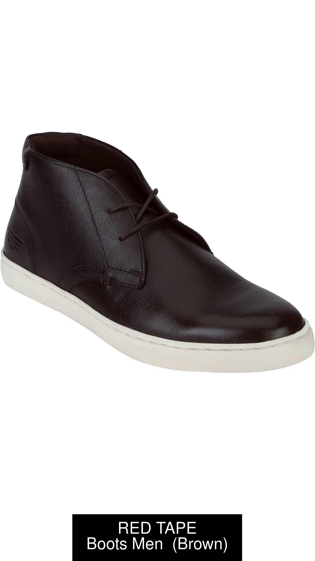 red tape men's leather chukka boots