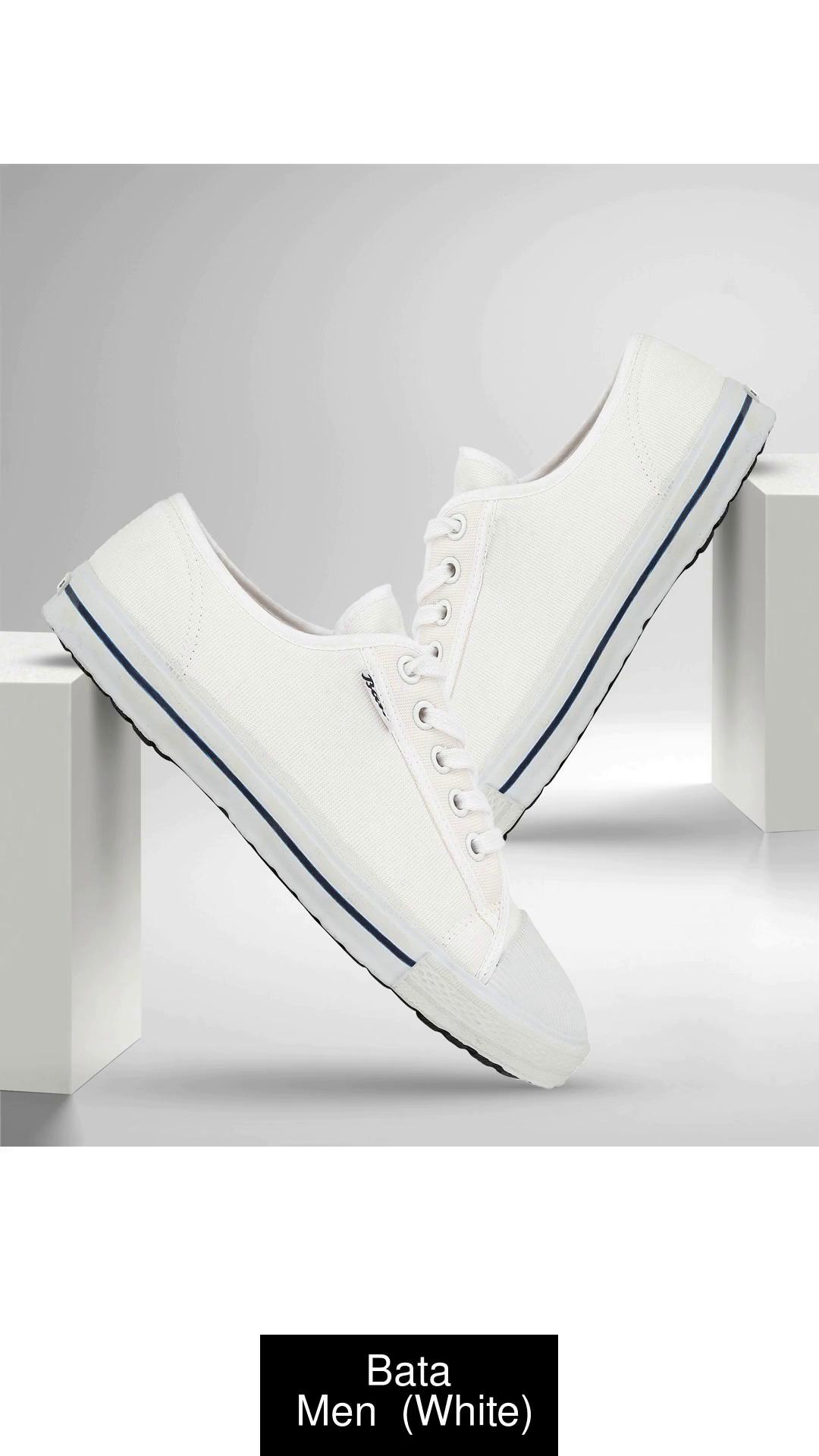 Bata white shoes sales for men