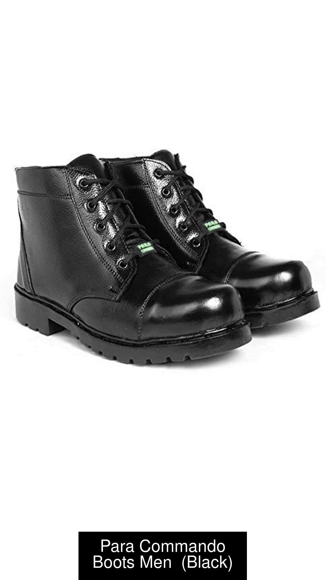 Black 2025 commando boots