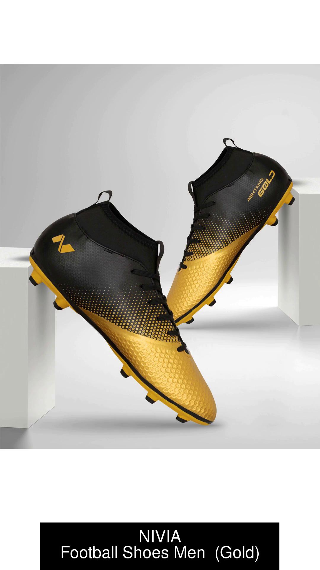 Nivia Men Carbonite 4.0 Football Shoes Black, UK