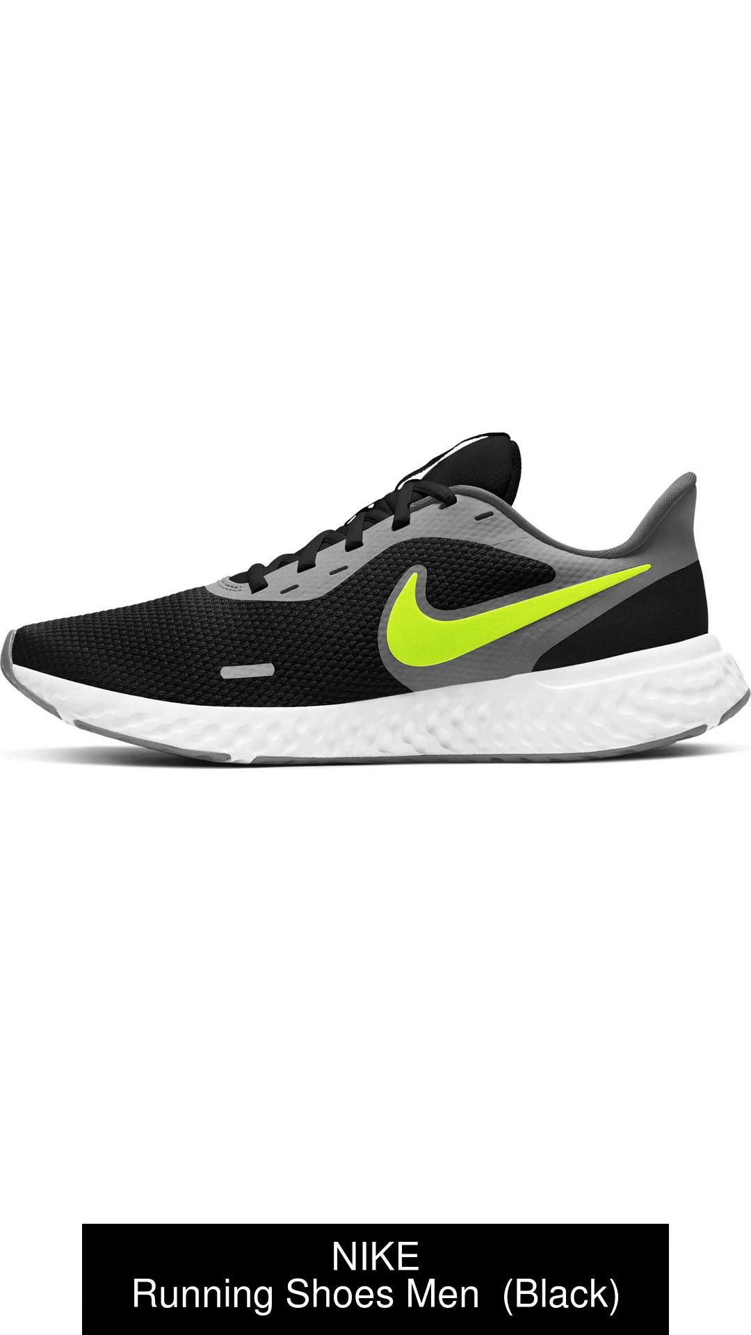 Nike lime green and black sales shoes