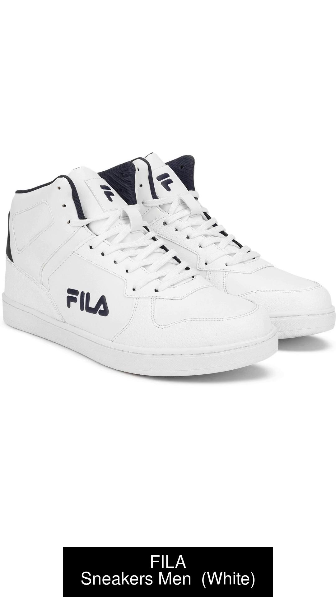 Fila white deals sneakers high tops