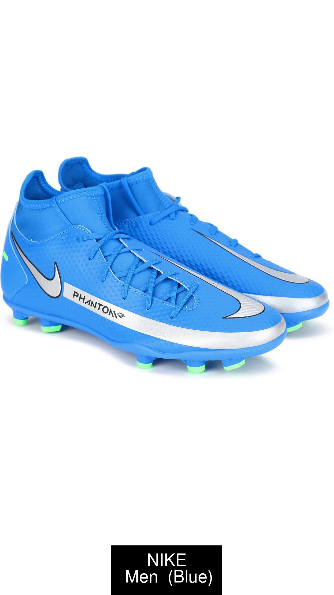 Nike blue football on sale shoes