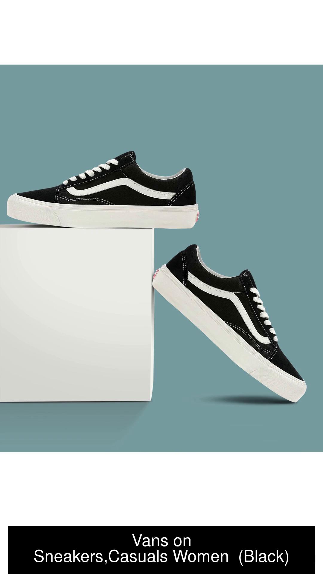Reklame For nylig tapet Vans on Old Skool Black & White Casual Sneakers For Women - Buy Vans on Old  Skool Black & White Casual Sneakers For Women Online at Best Price - Shop  Online for
