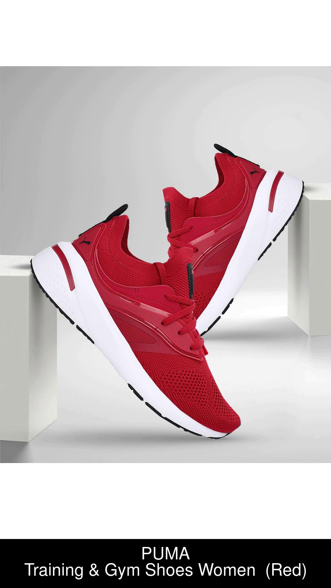 All red shop pumas women's