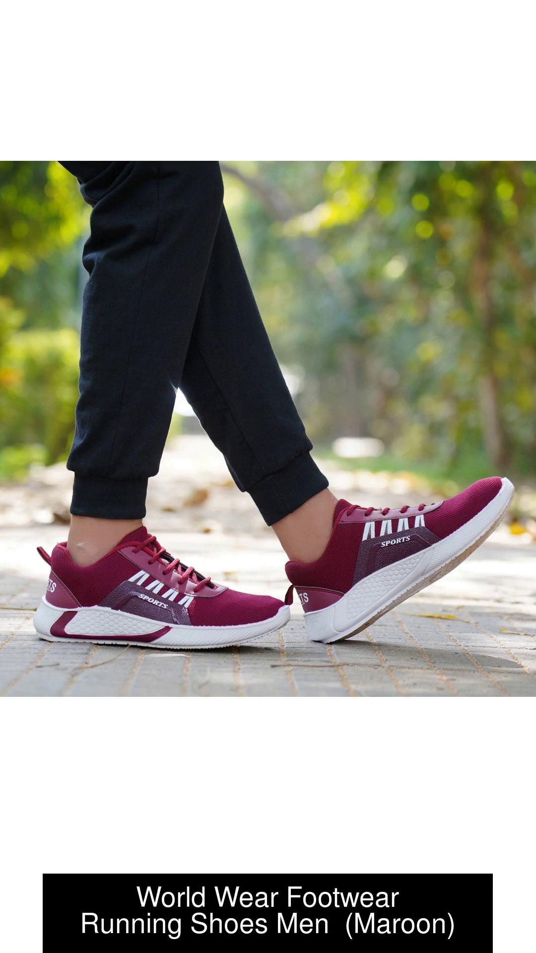 Maroon clearance colour sneakers