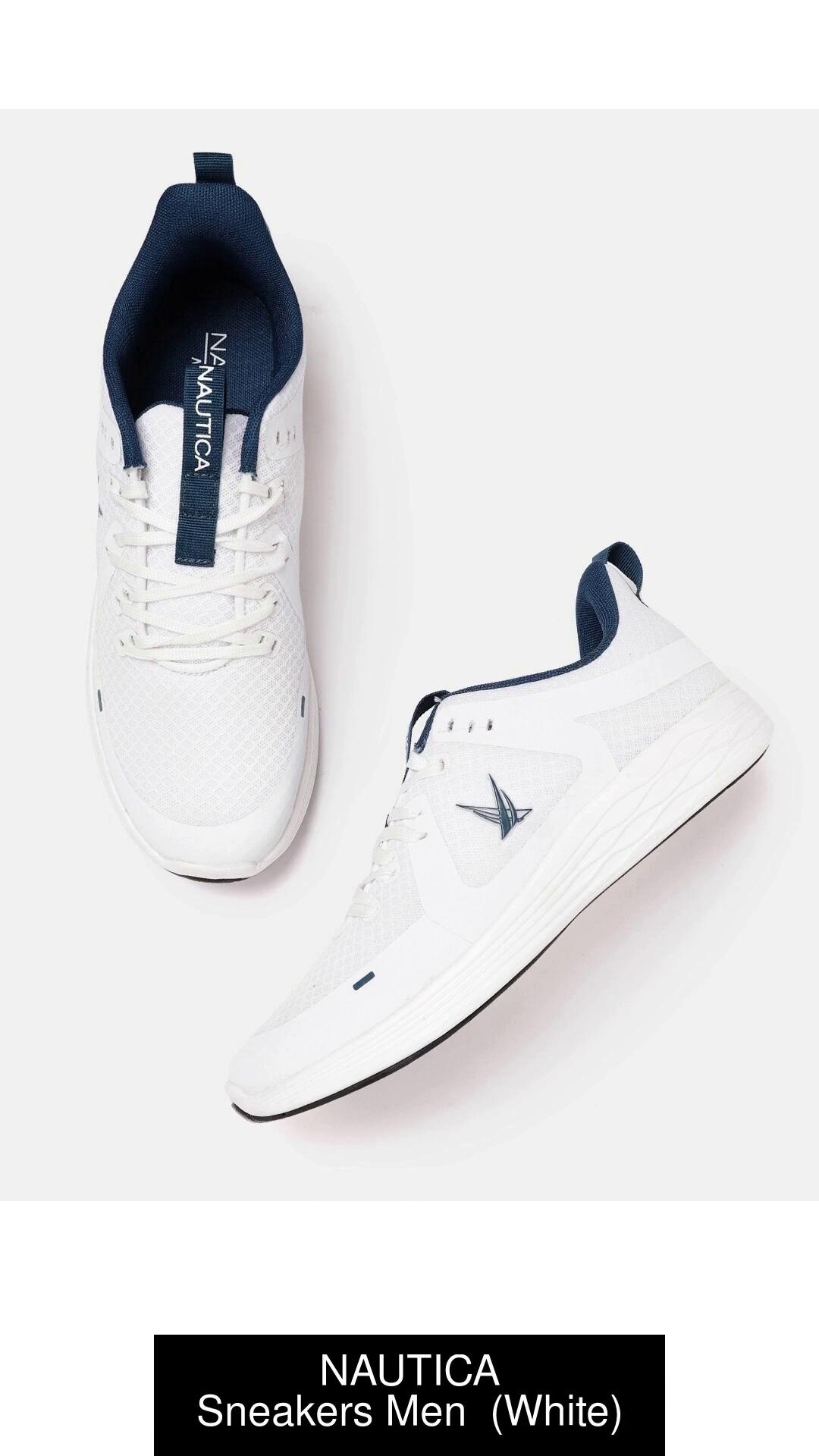 nautica blue and white shoes