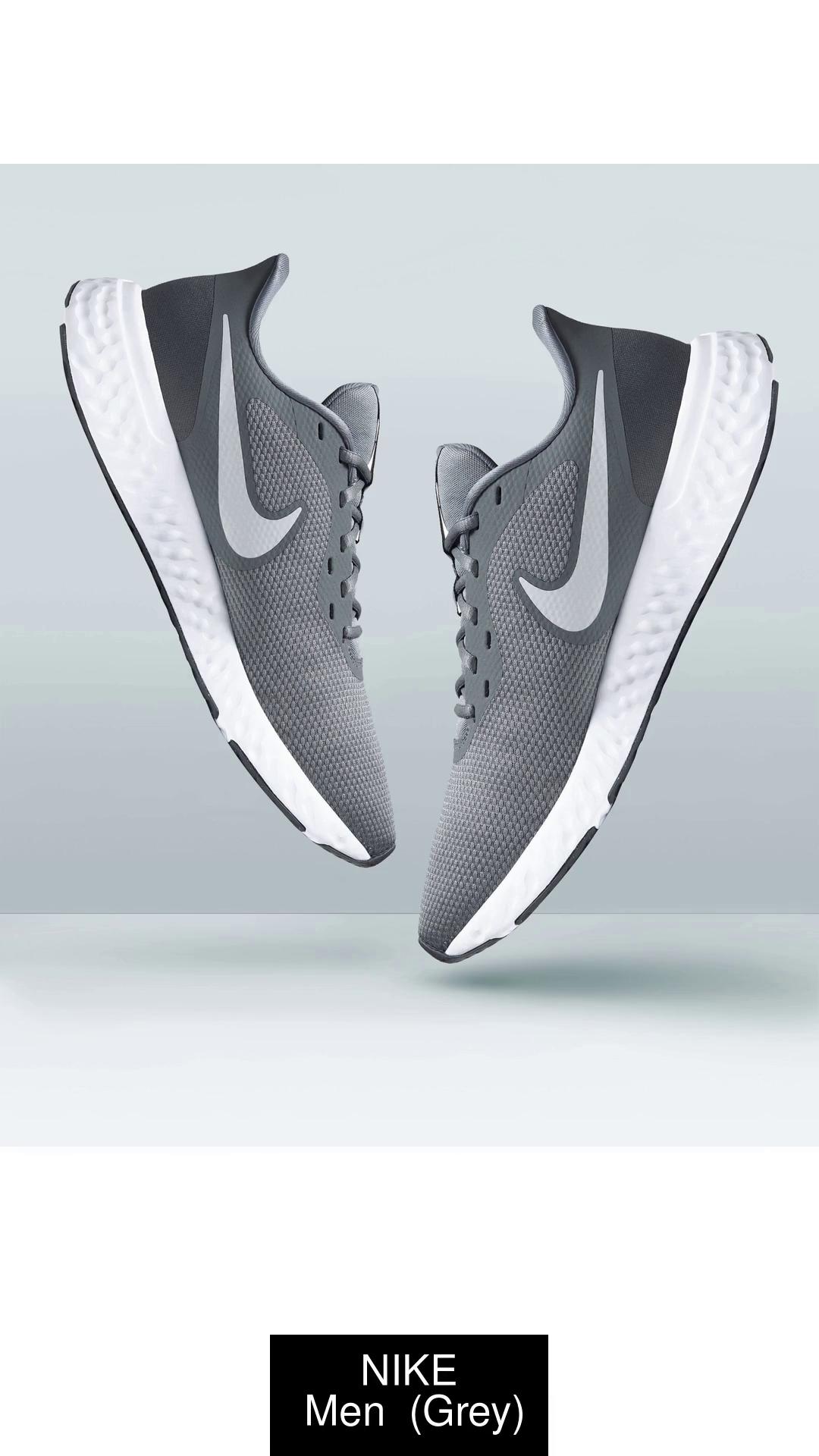 Nike grey store running shoes mens