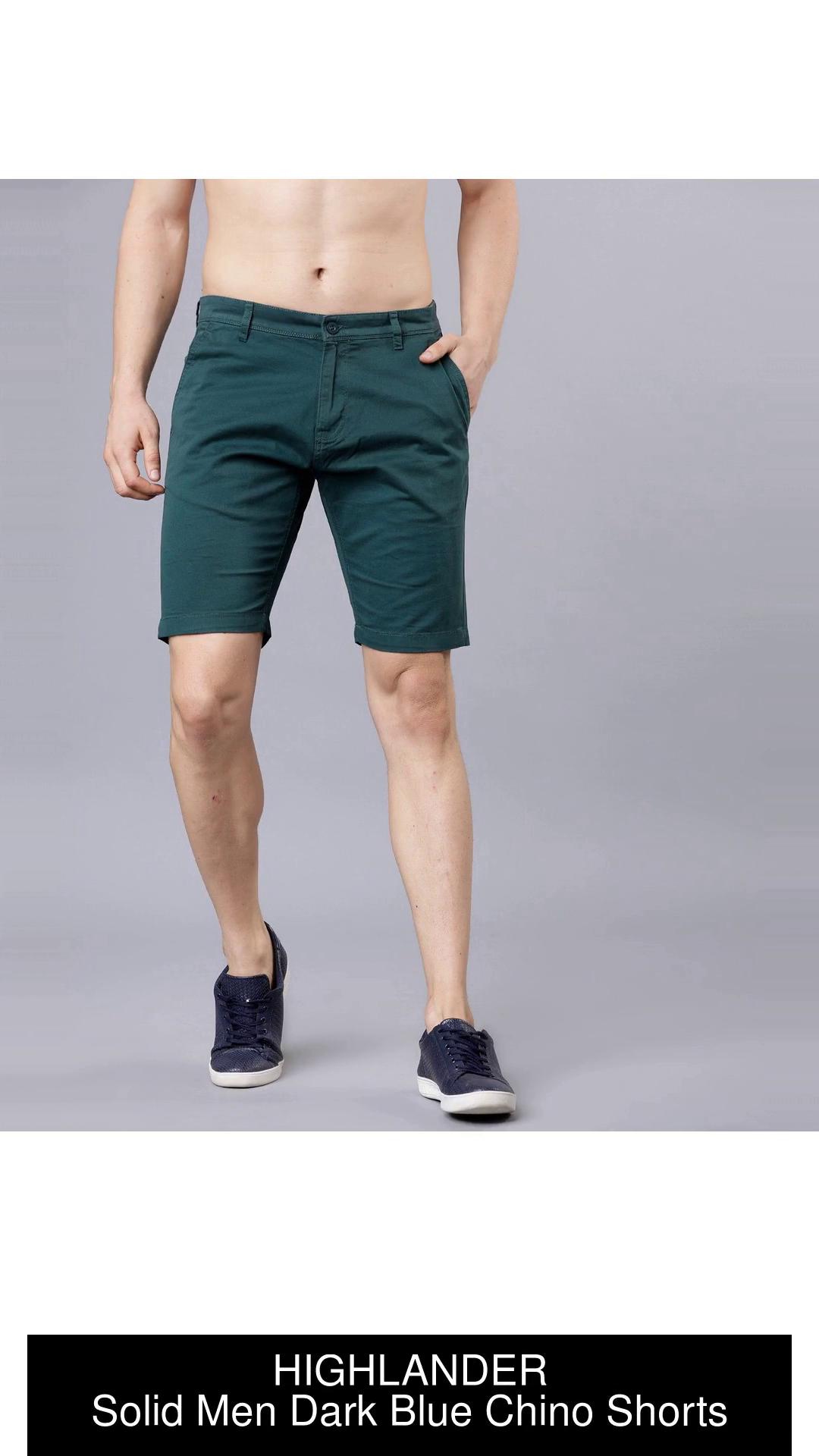 HIGHLANDER Solid Men Dark Blue Chino Shorts