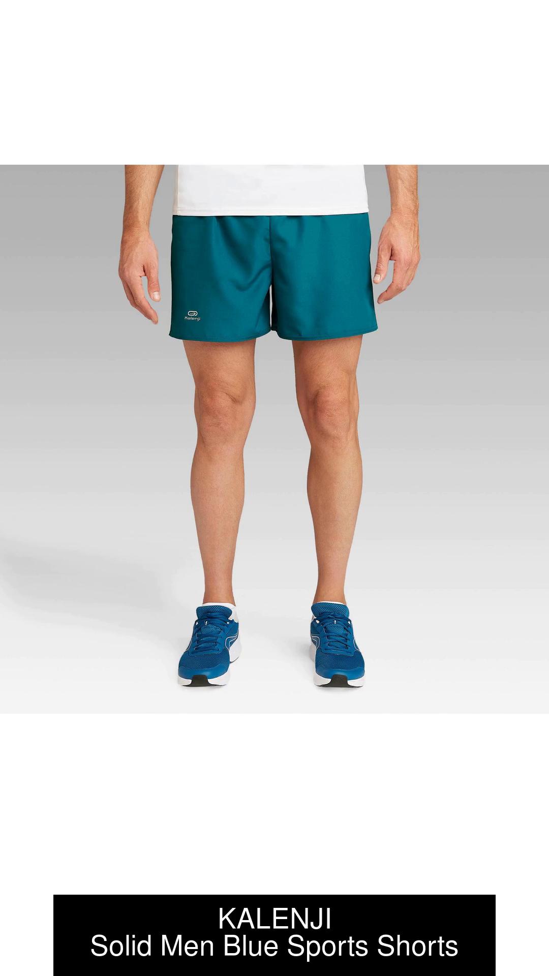 Kalenji Men's Breathable Running Boxers in Petrol Blue, Size Small