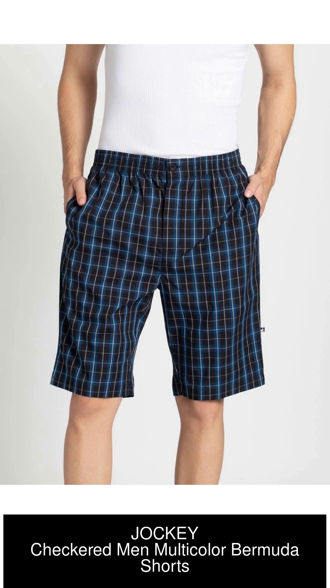 JOCKEY Printed Men Blue Bermuda Shorts - Buy JOCKEY Printed Men