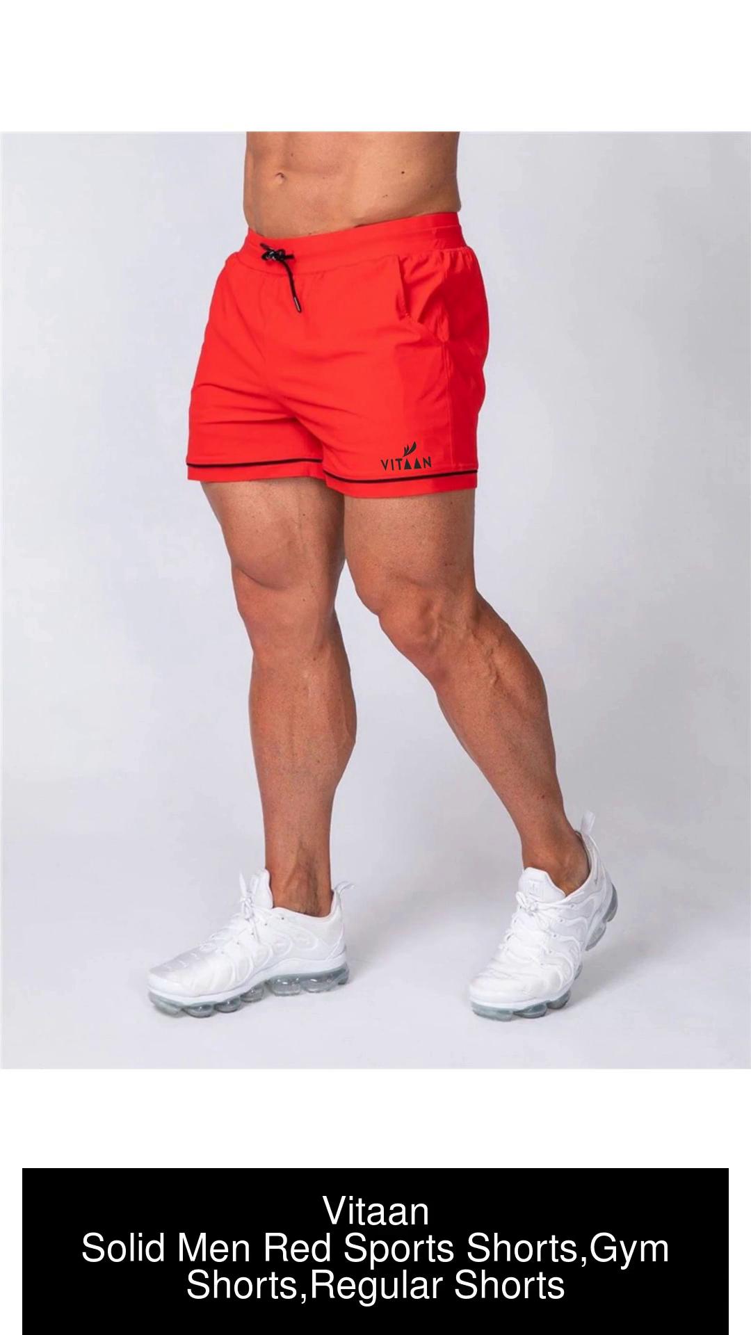 Red athletic best sale shorts mens