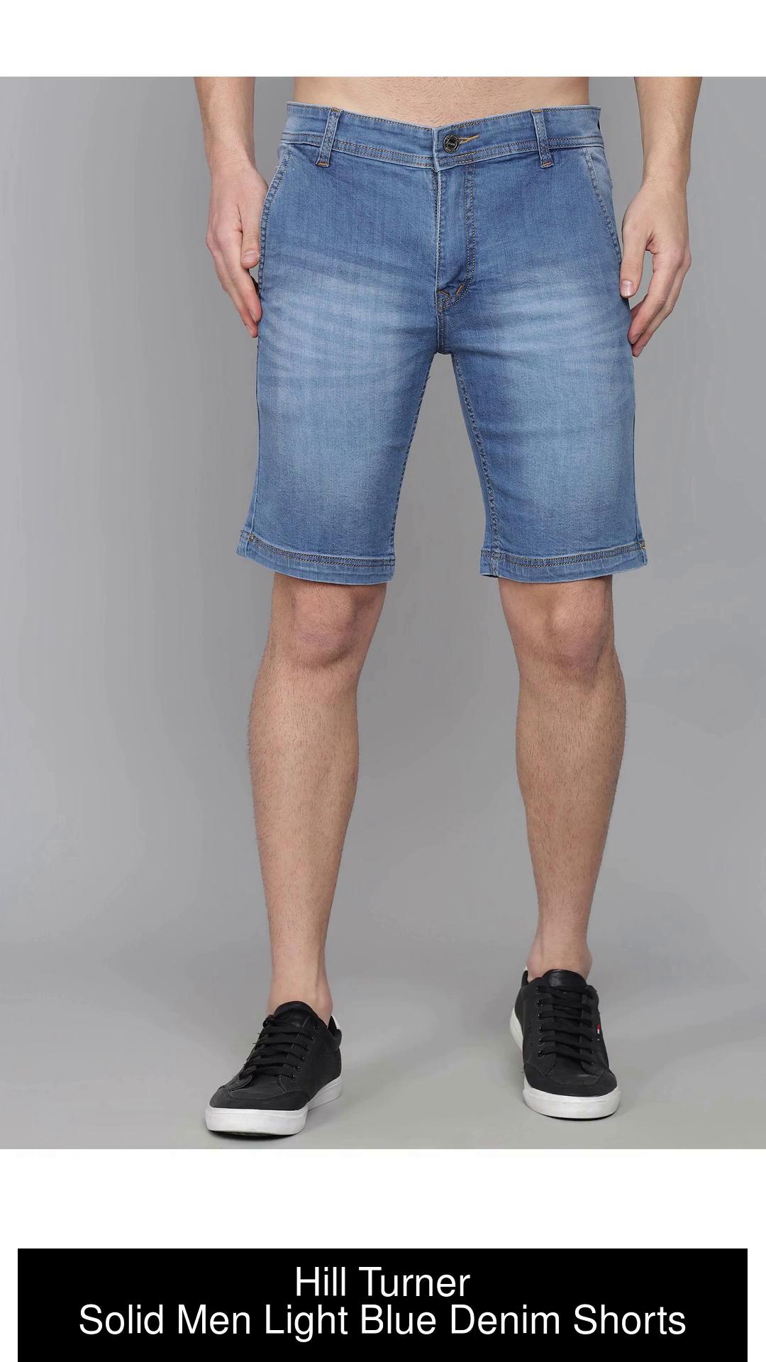 Mens Loose Long Denim Shorts With Pockets  Plus Size  Mens fashion  jeans Denim pants fashion Long denim shorts