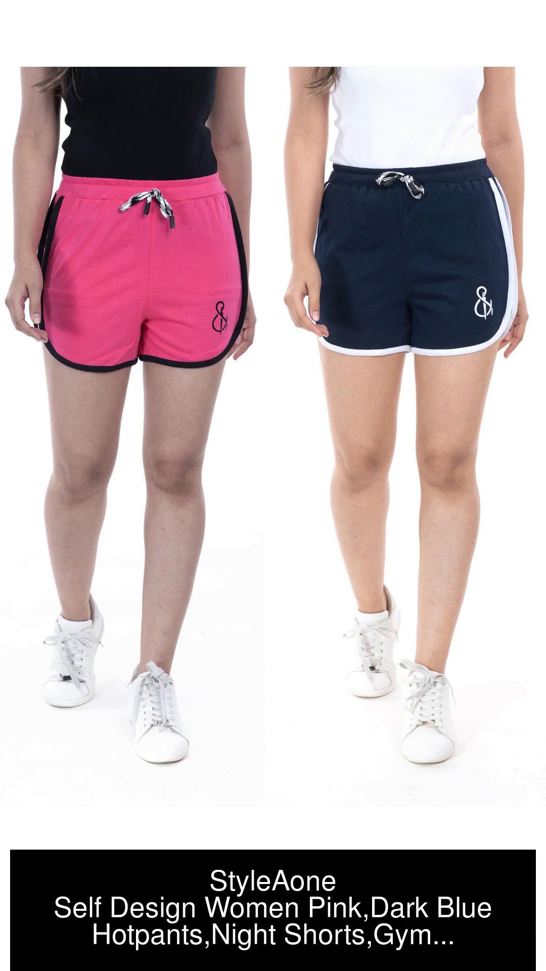 Buy STYLEAONE Self Design Women's Night Shorts, Gym Shorts