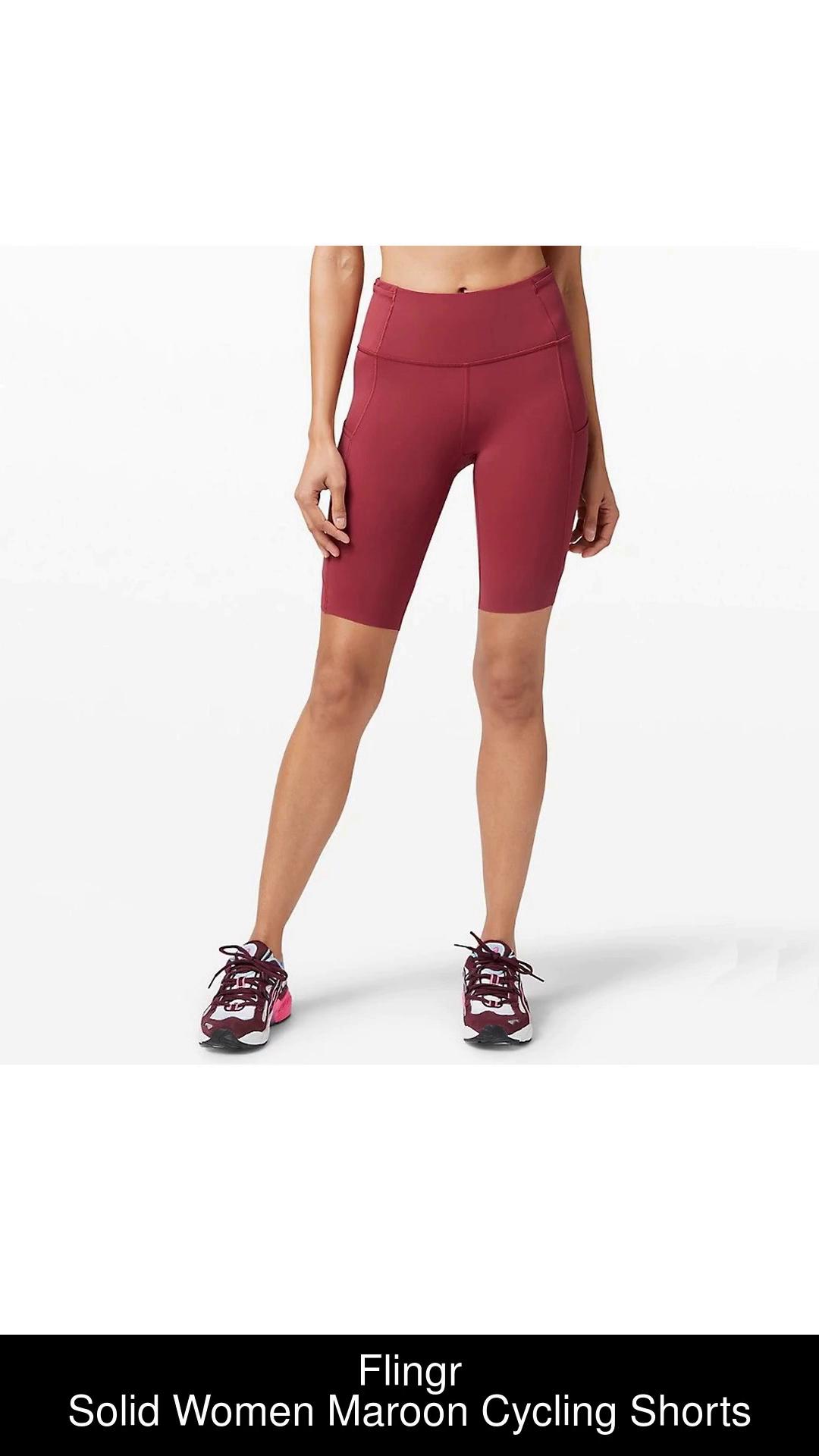 Solid cycling shop shorts