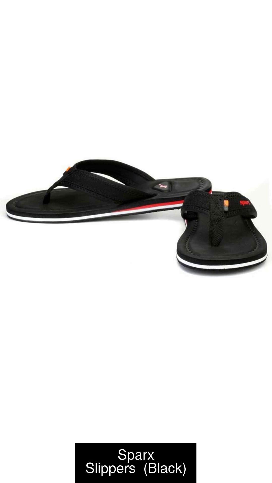 Sparx Men SFG 48 Black Slippers Buy Sparx Men SFG 48 Black