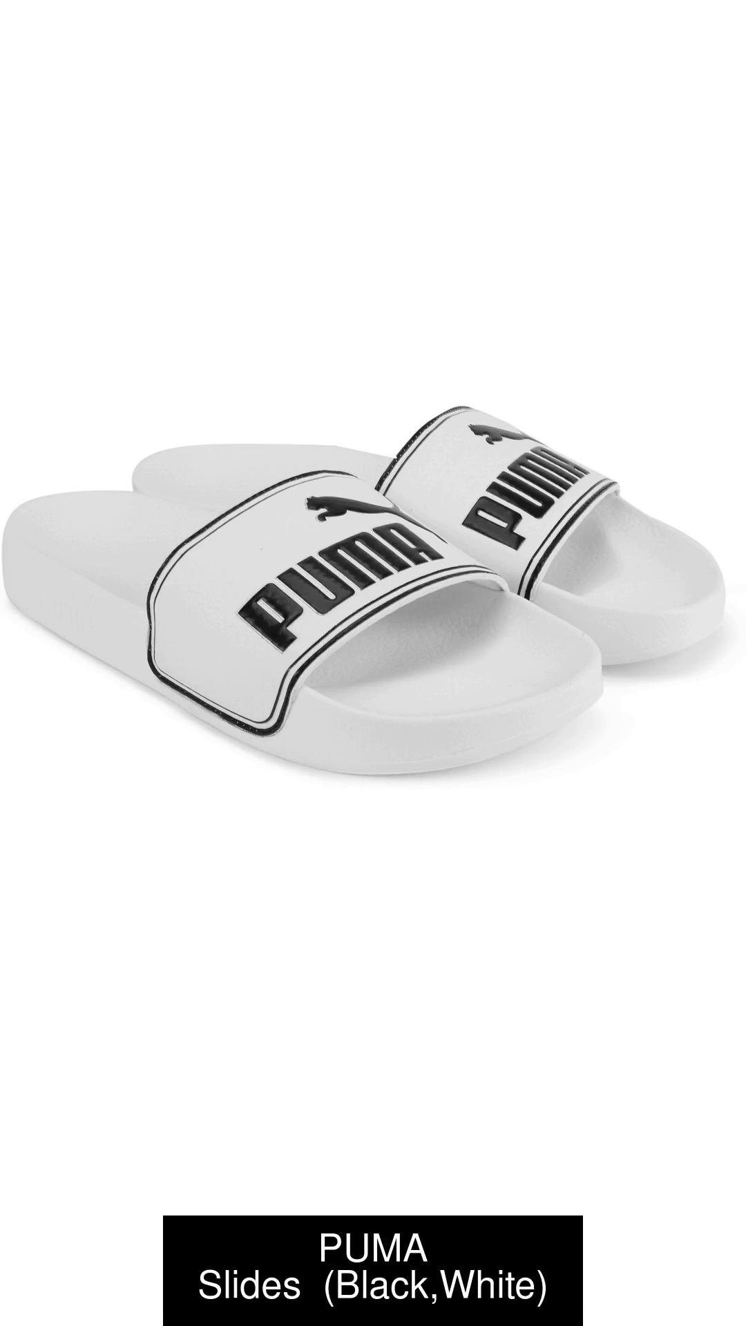 Puma best sale sliders white