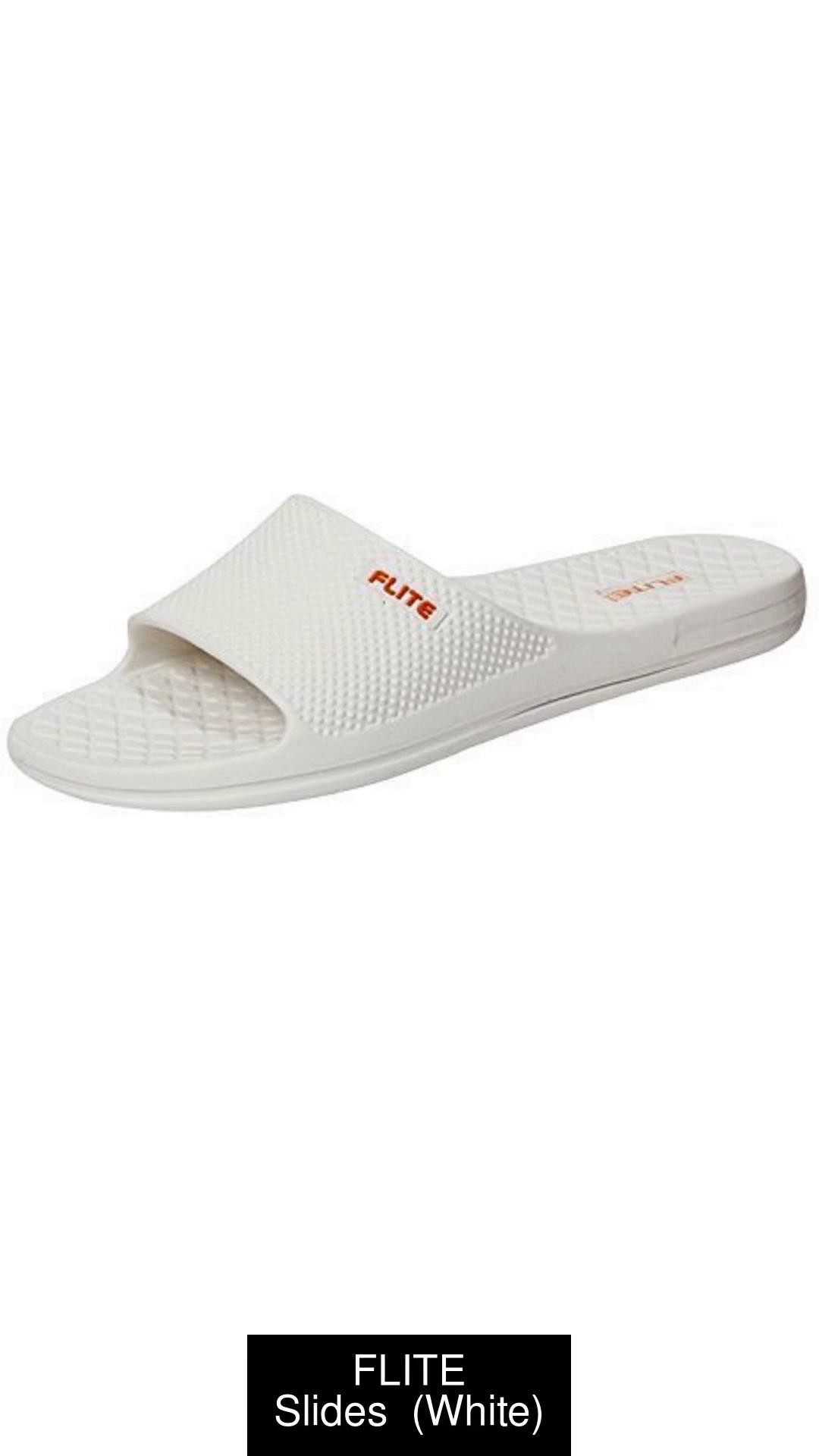 FLITE Men Slides Buy white Color FLITE Men Slides Online at Best