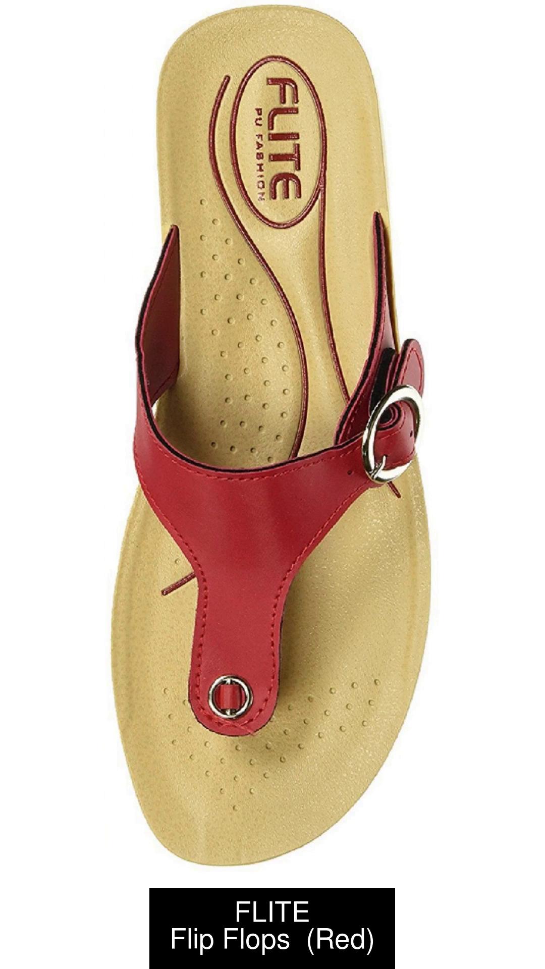 Red flip flops discount ladies